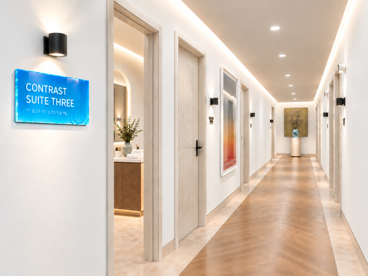 Large-Scale Braille Signage for a U.S. Multi-Location Wellness Brand