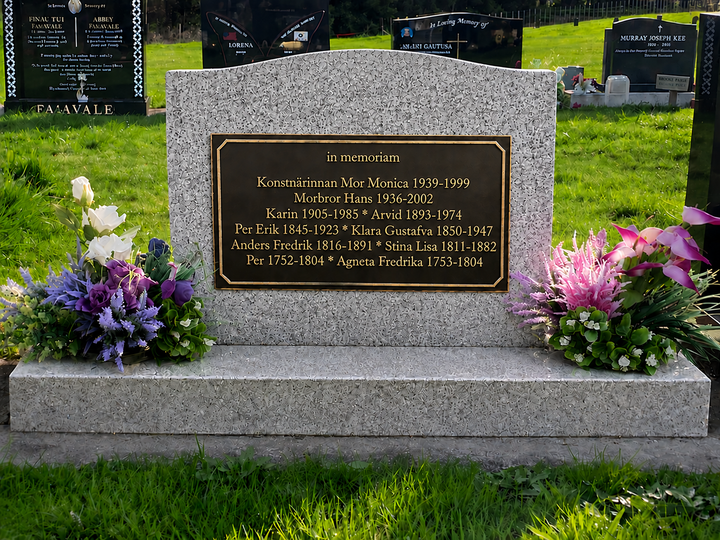 Custom Solid Brass Relief Signage for a Memorial Space in Sweden