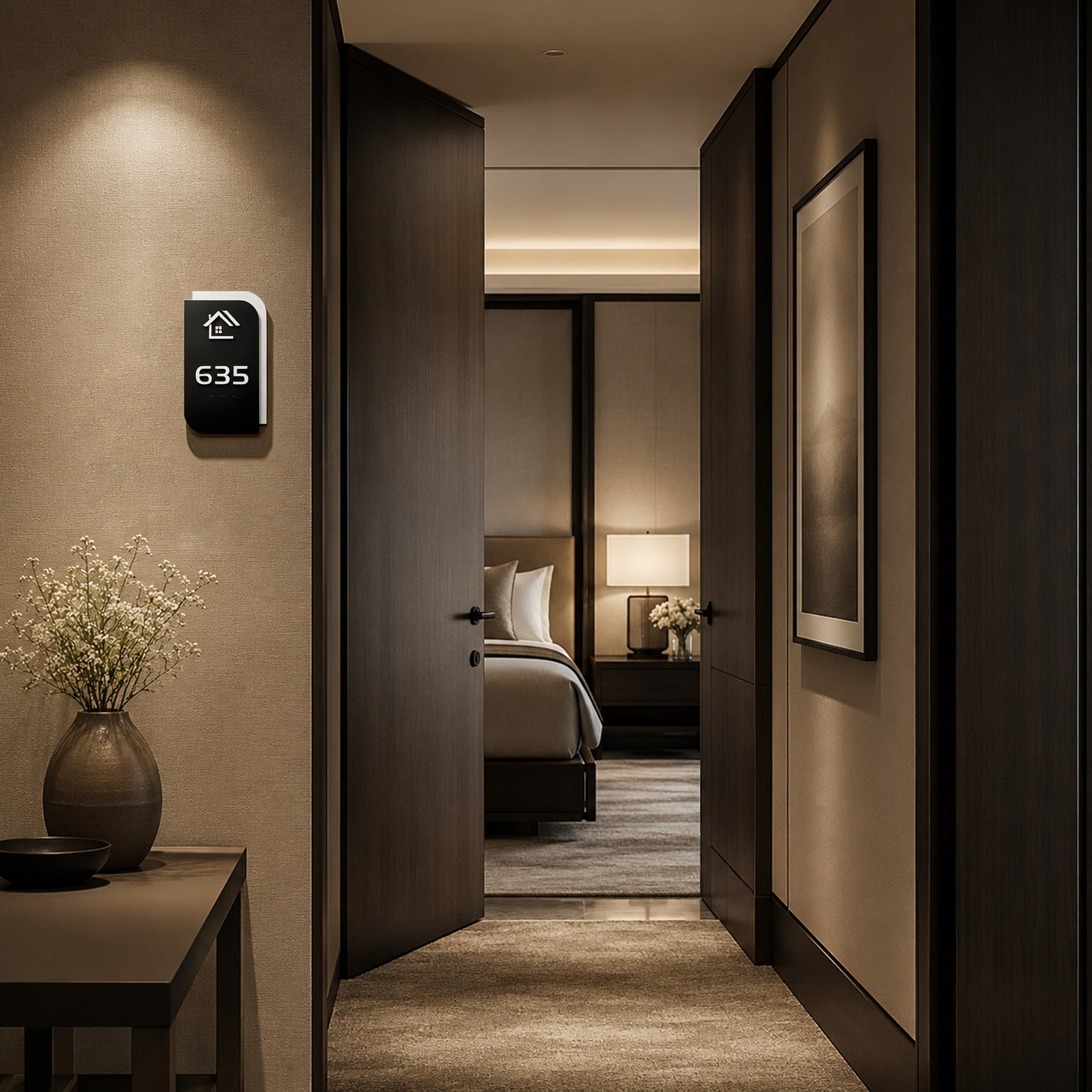 Door Number Sign For Hotel/Apartment