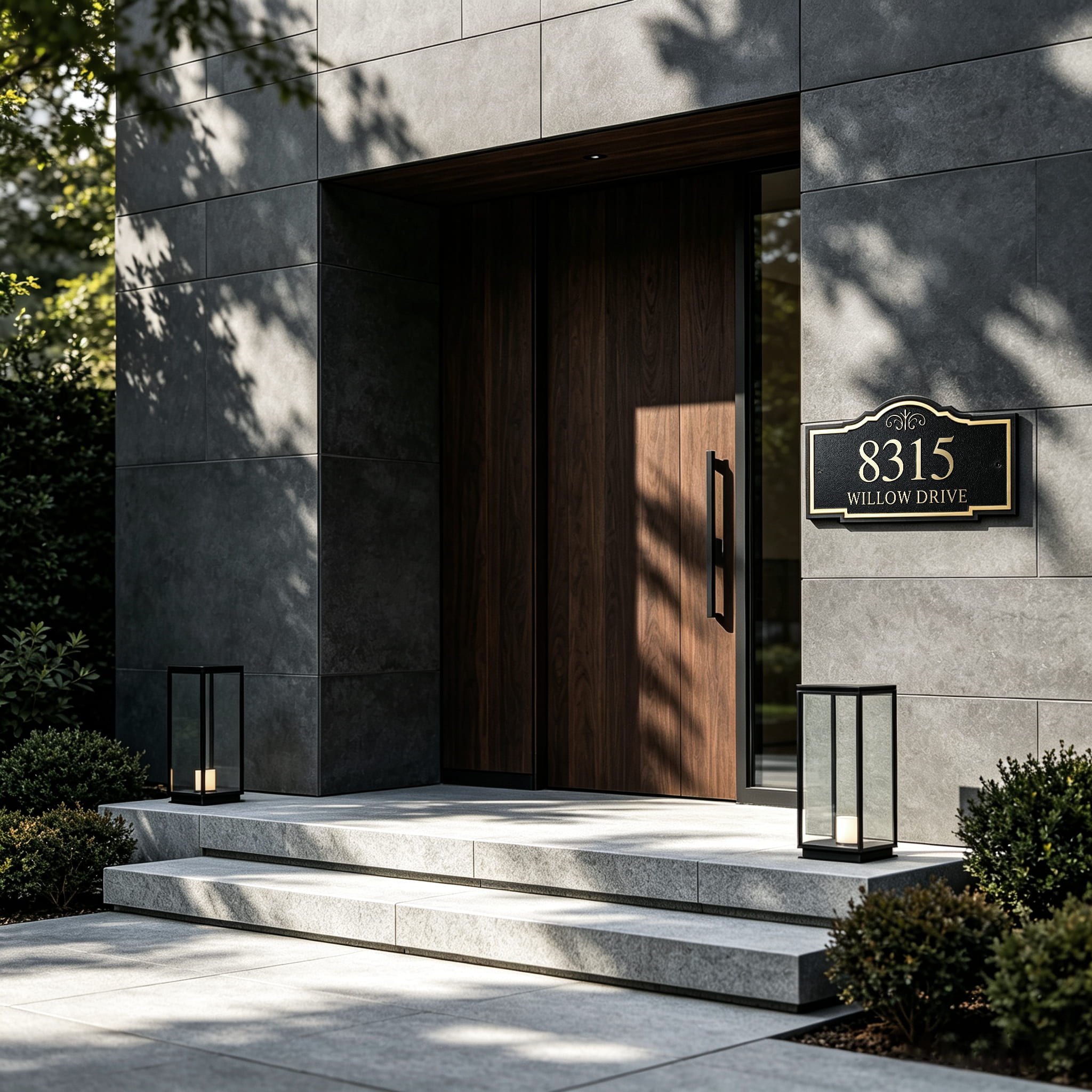 Metal Address Plaque