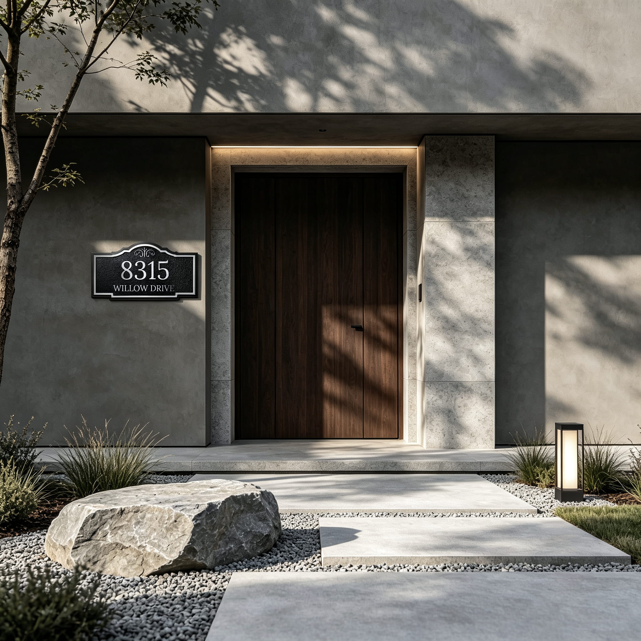 Metal Address Plaque