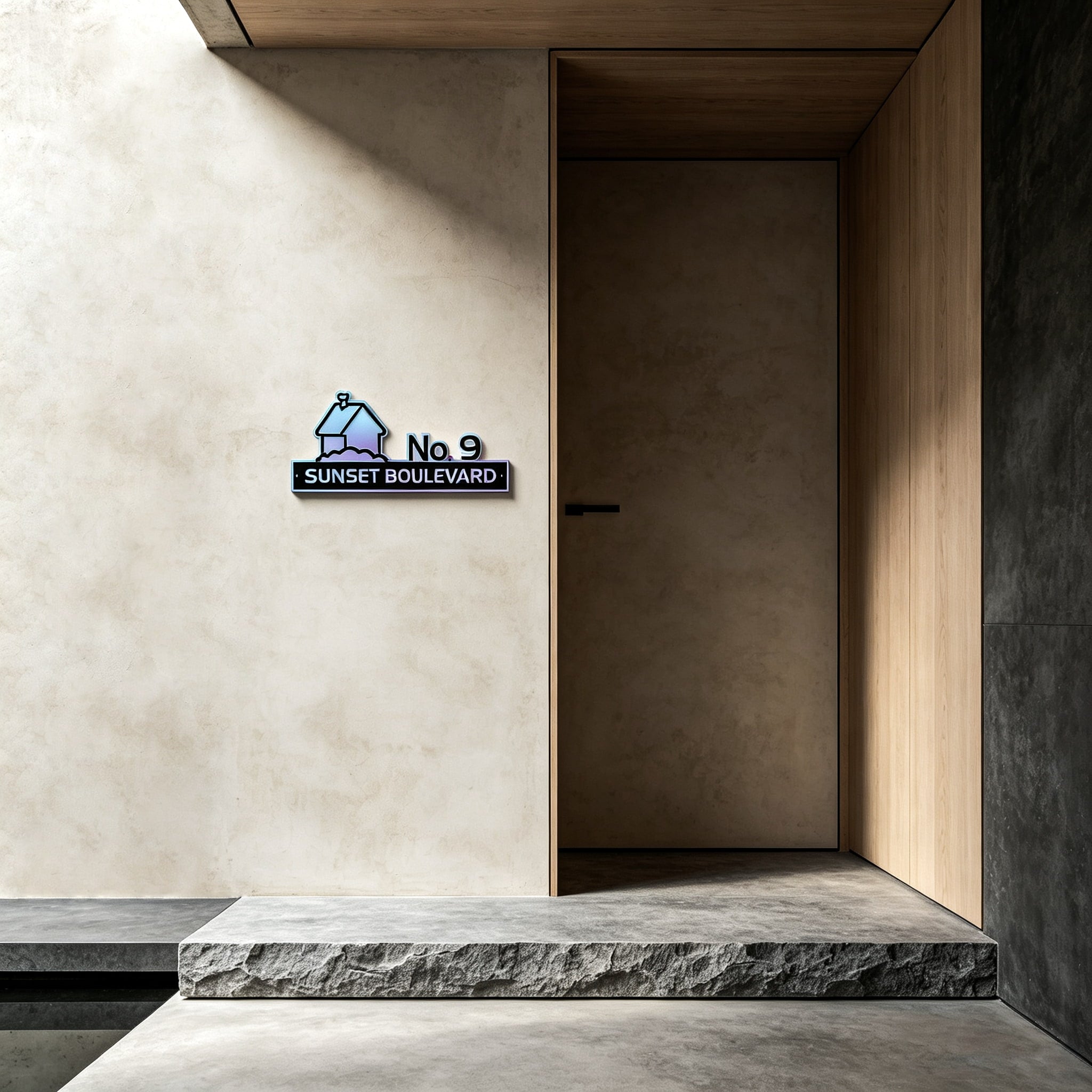 Gradient Acrylic Door Sign