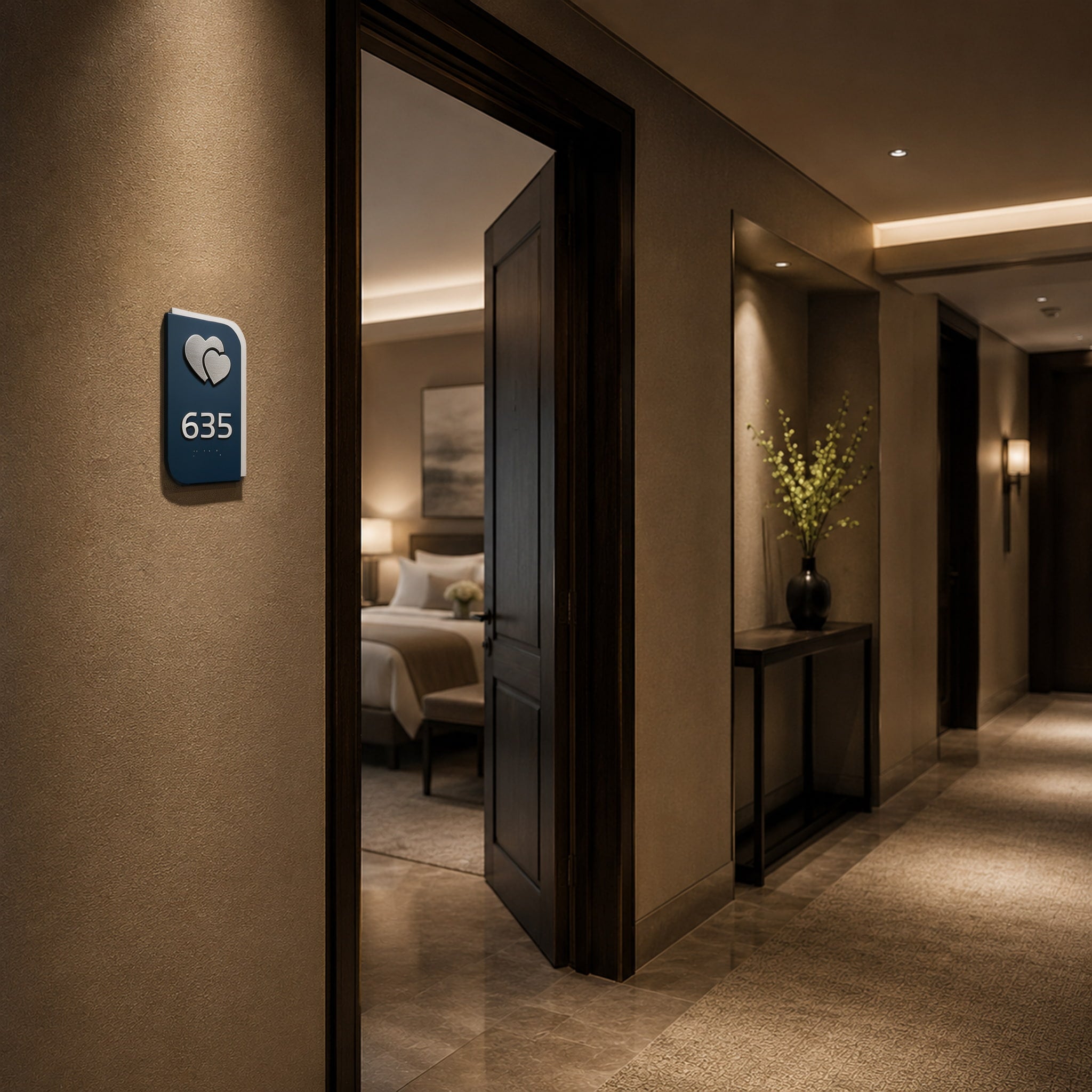 Door Number Sign For Hotel/Apartment