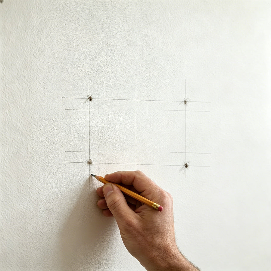 2. Mark the screw holes