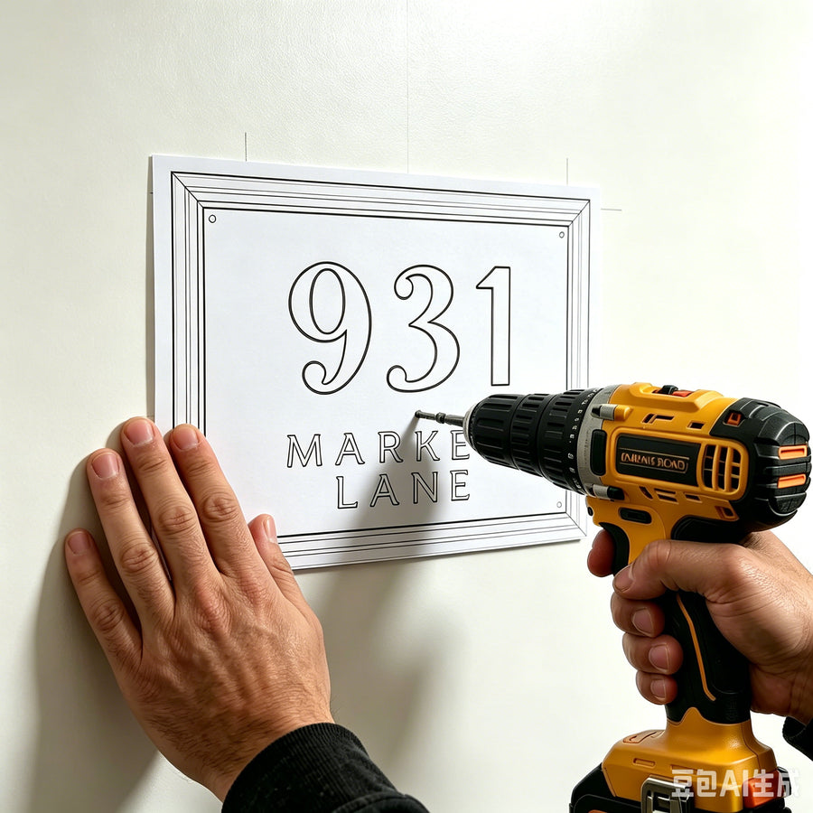 2.Mark the screw holes