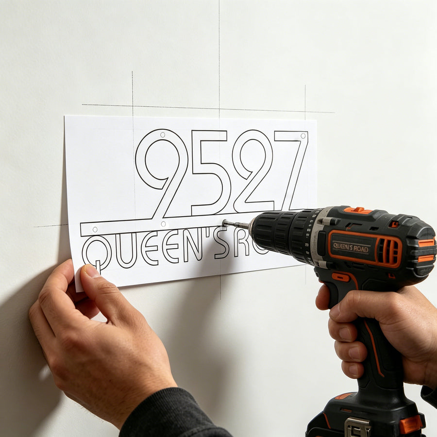 3. Drilling holes in the wall