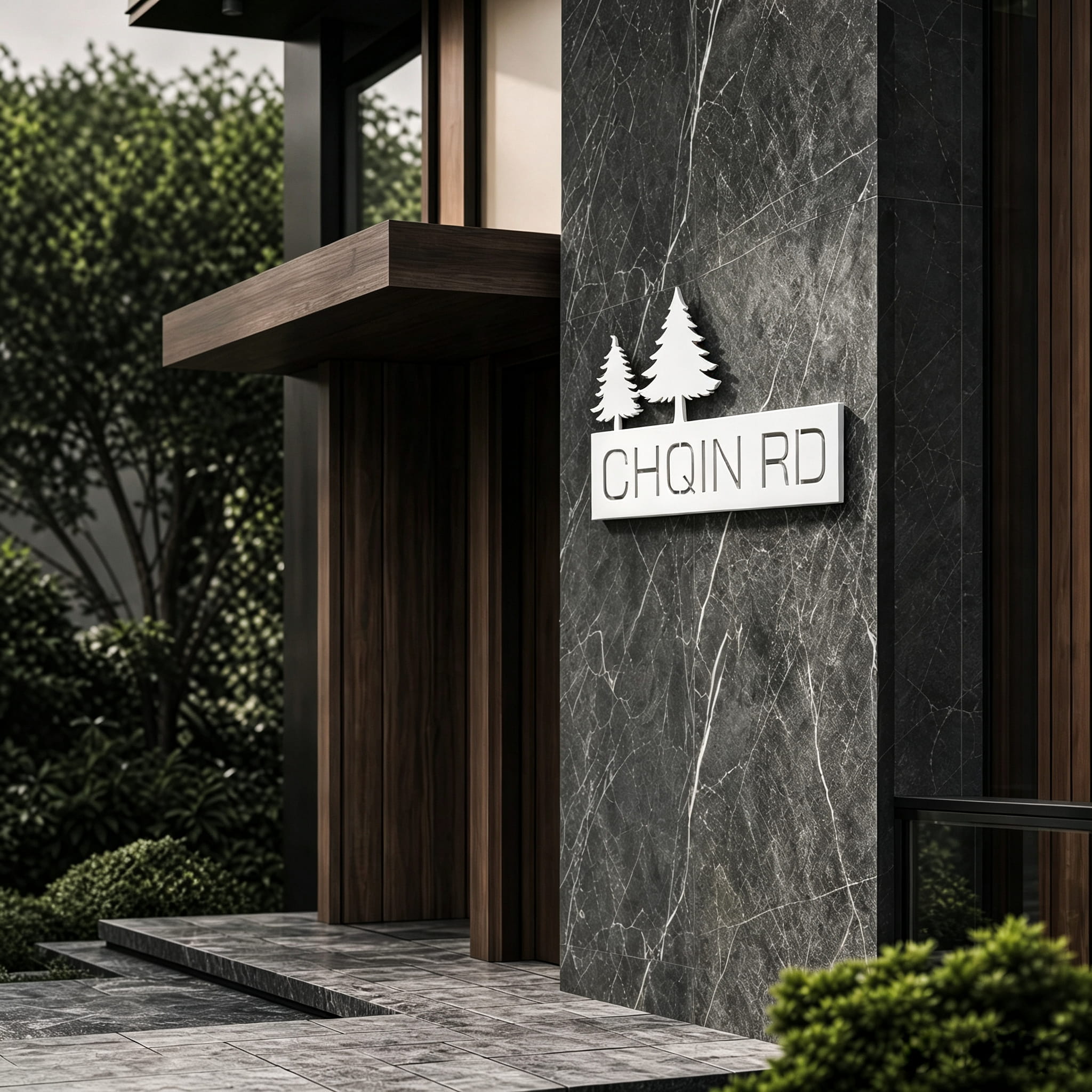 Landscape Address Plaque