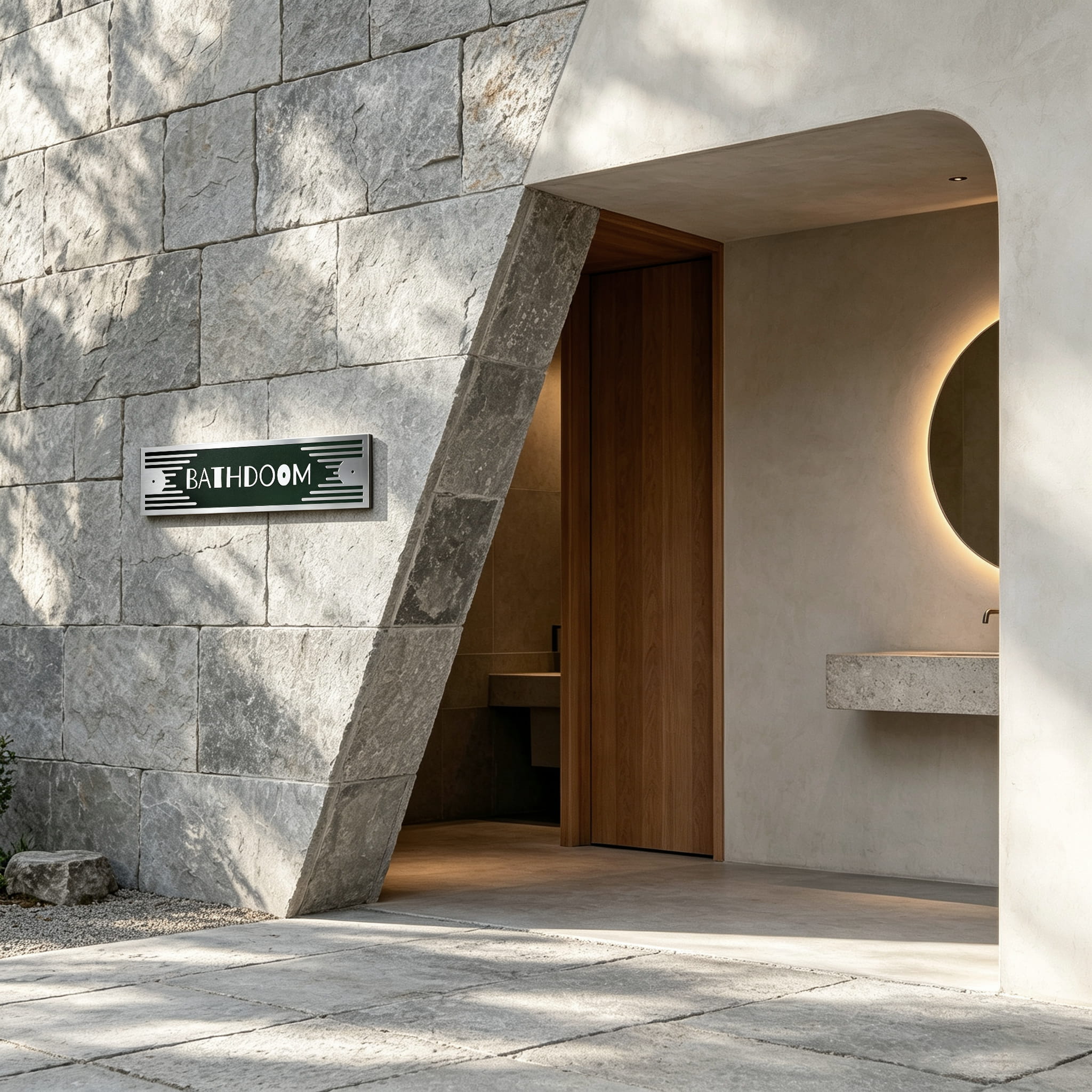 Custom Metal Toilet/Bathroom Signs