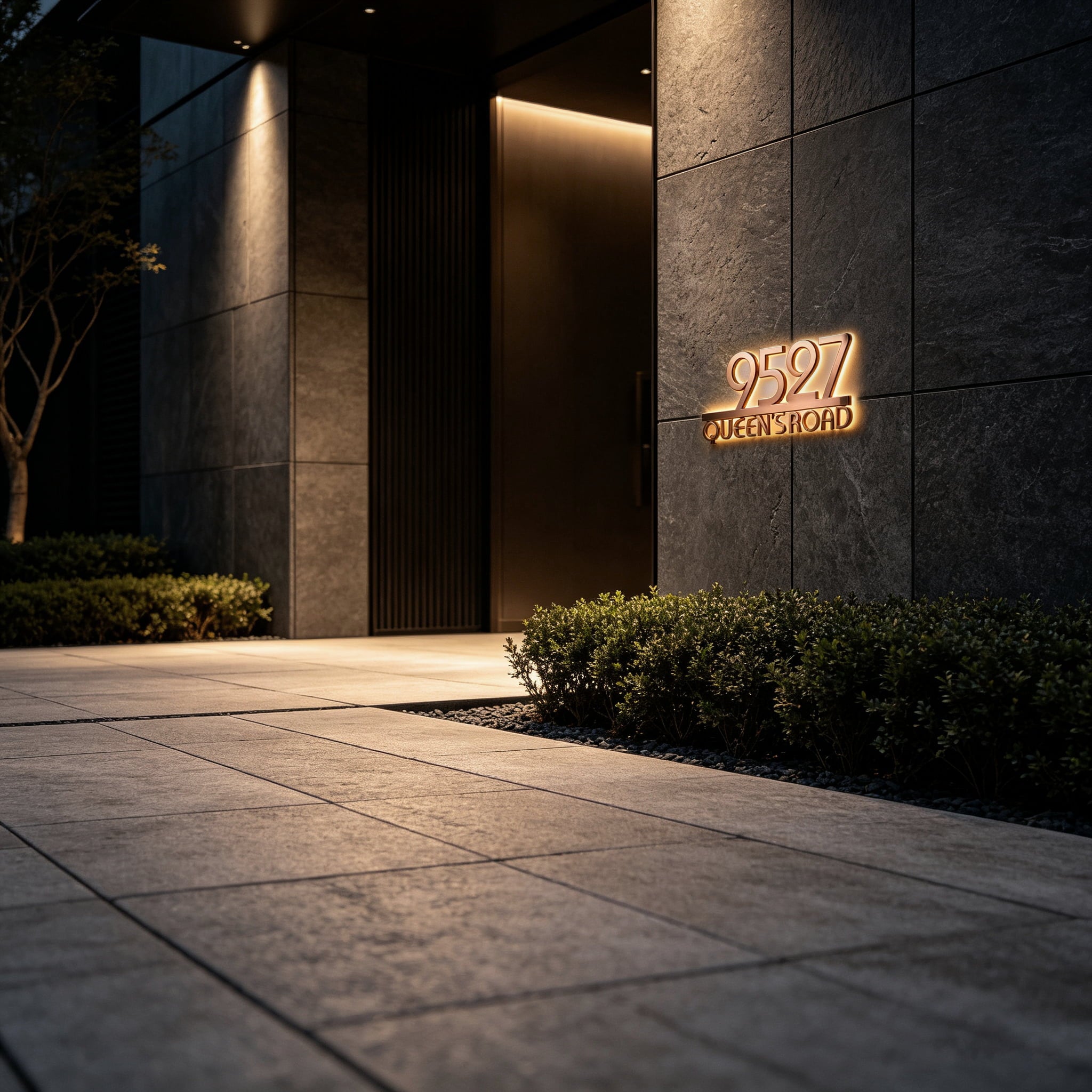 Metal House Number Address Sign