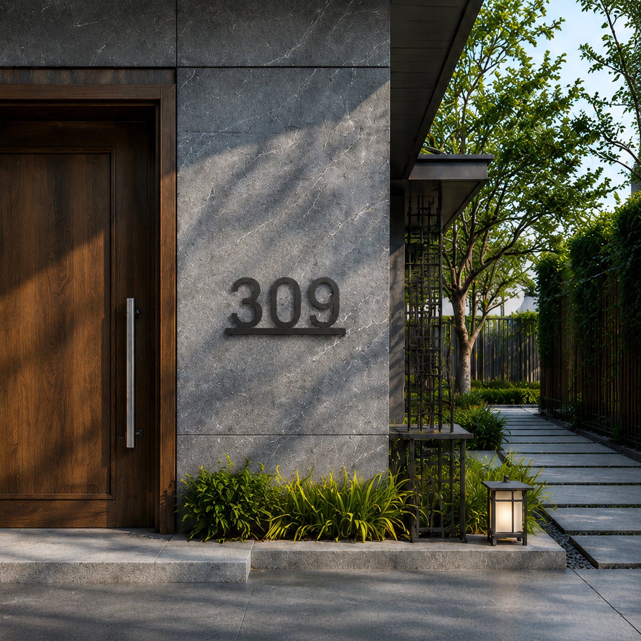 Gold Room Number Sign