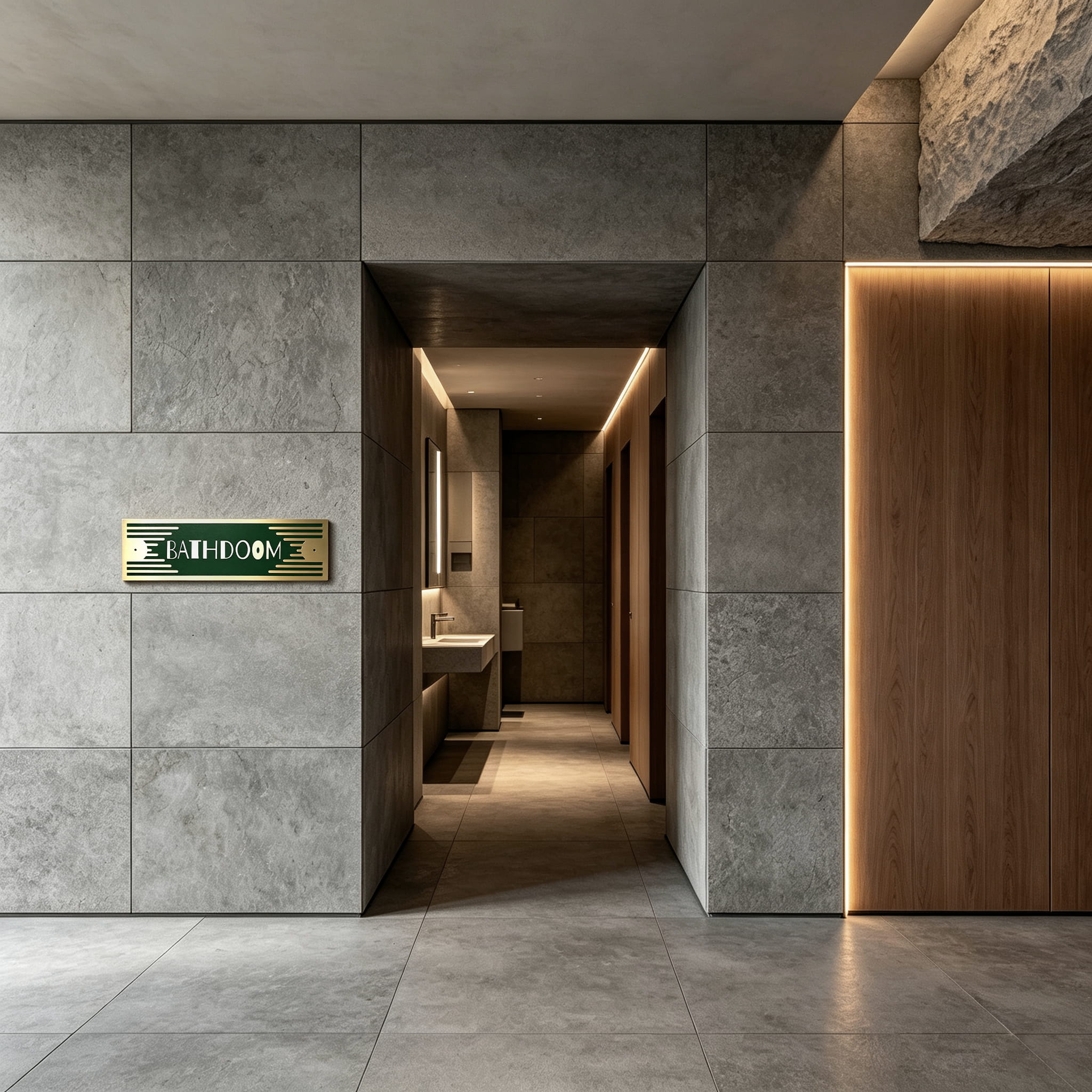 Custom Metal Toilet/Bathroom Signs