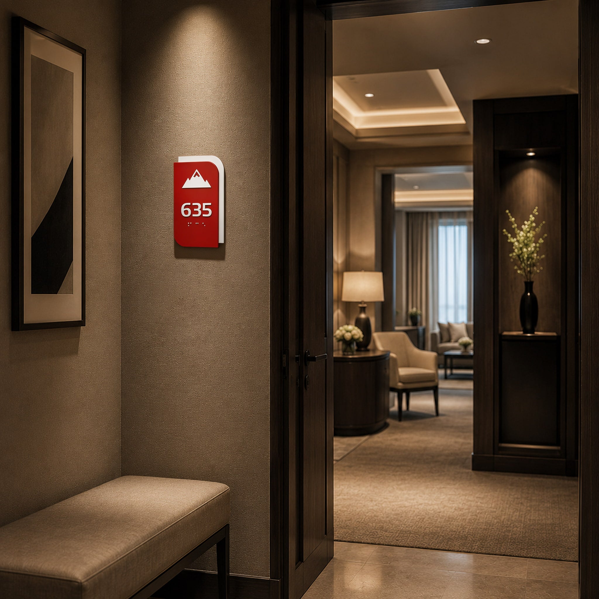 Door Number Sign For Hotel/Apartment