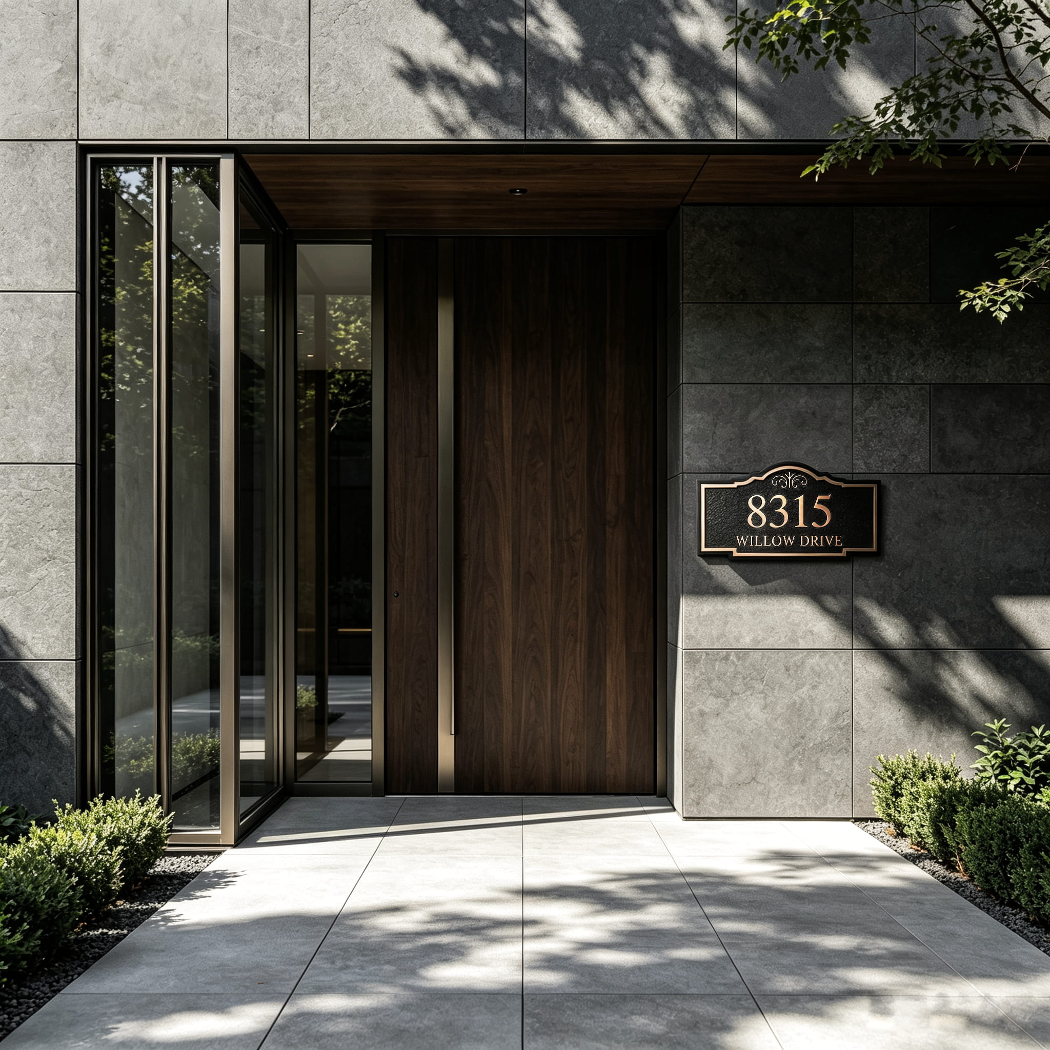 Metal Address Plaque