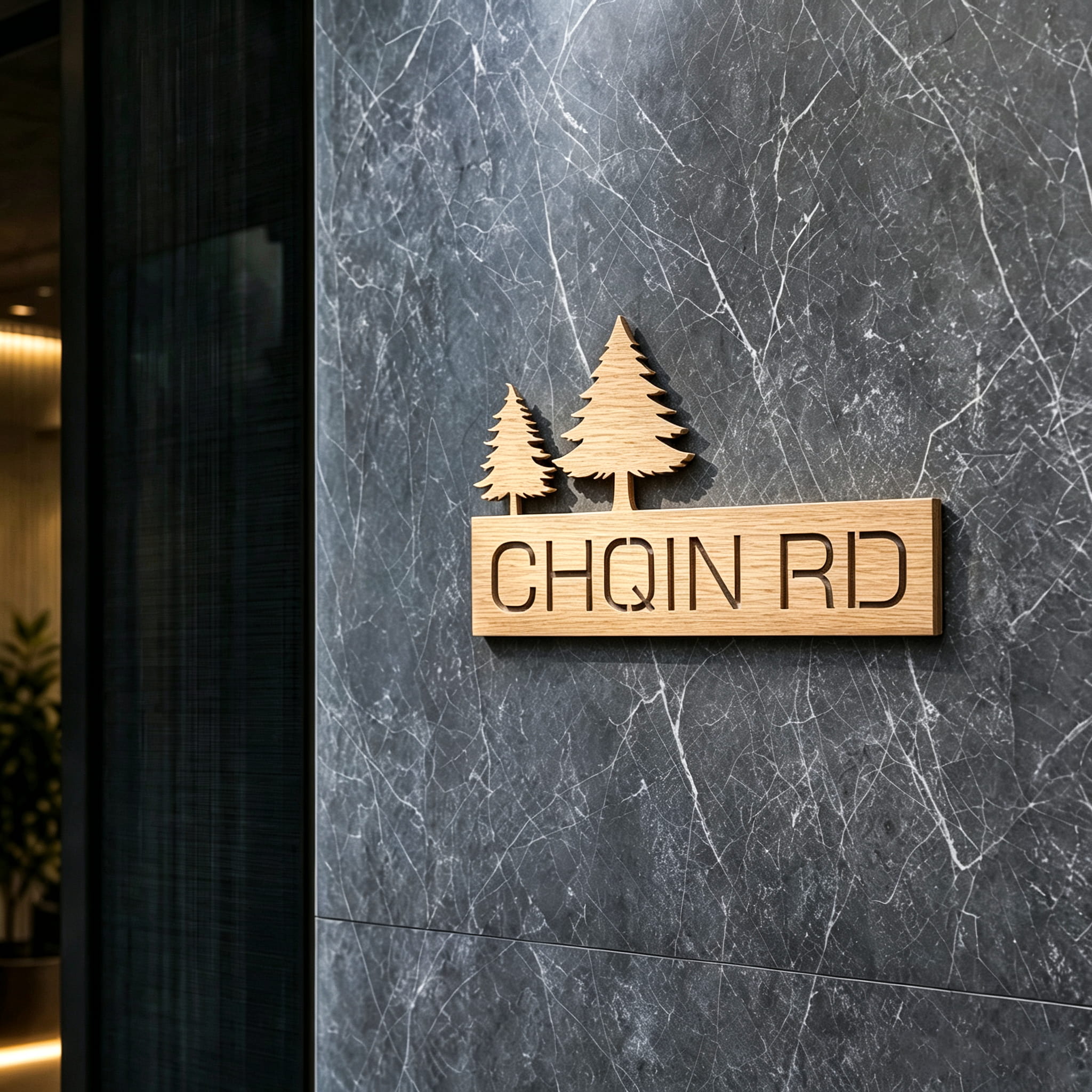 Landscape Address Plaque