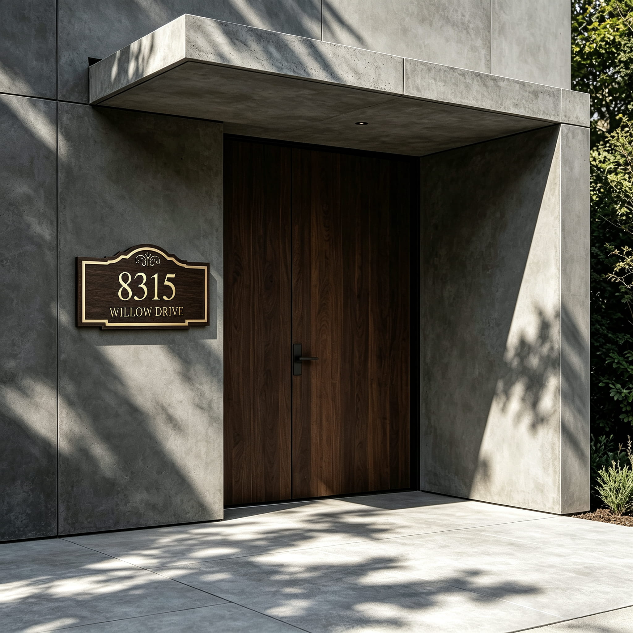 Metal Address Plaque