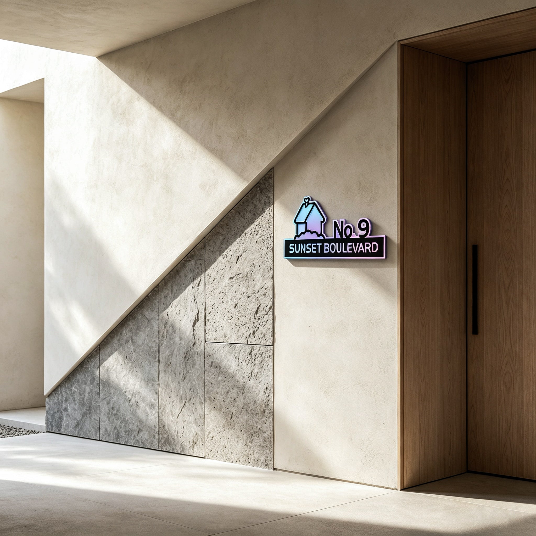 Gradient Acrylic Door Sign