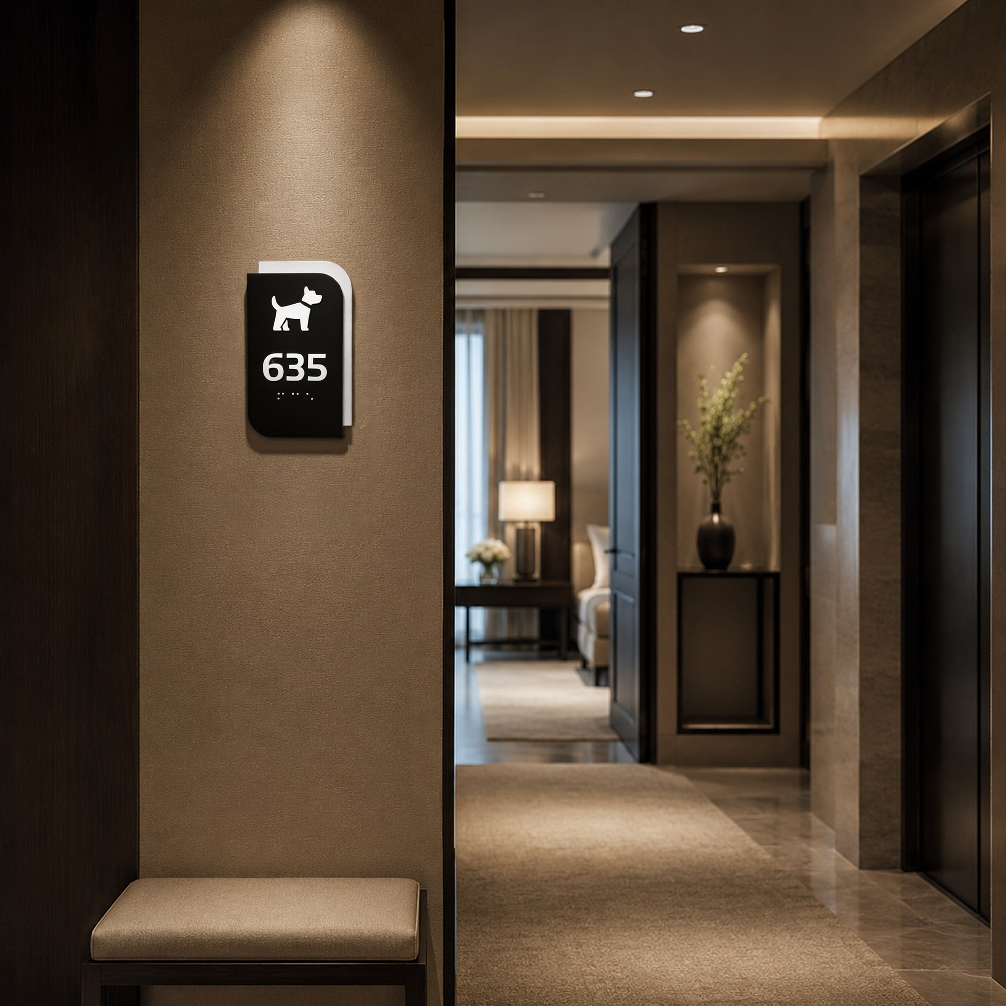 Door Number Sign For Hotel/Apartment