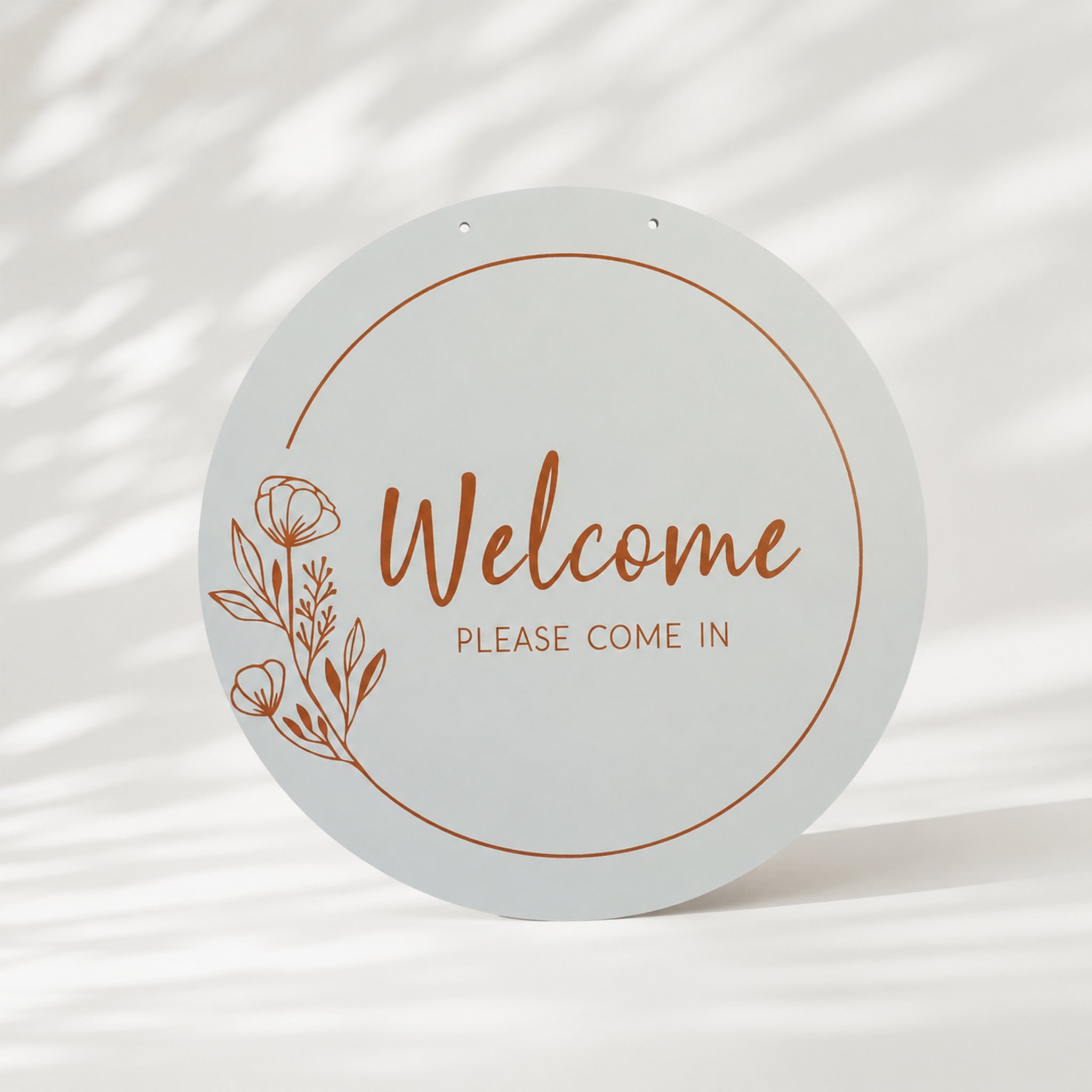 Round Hanging Acrylic Sign (In Session/Welcome)