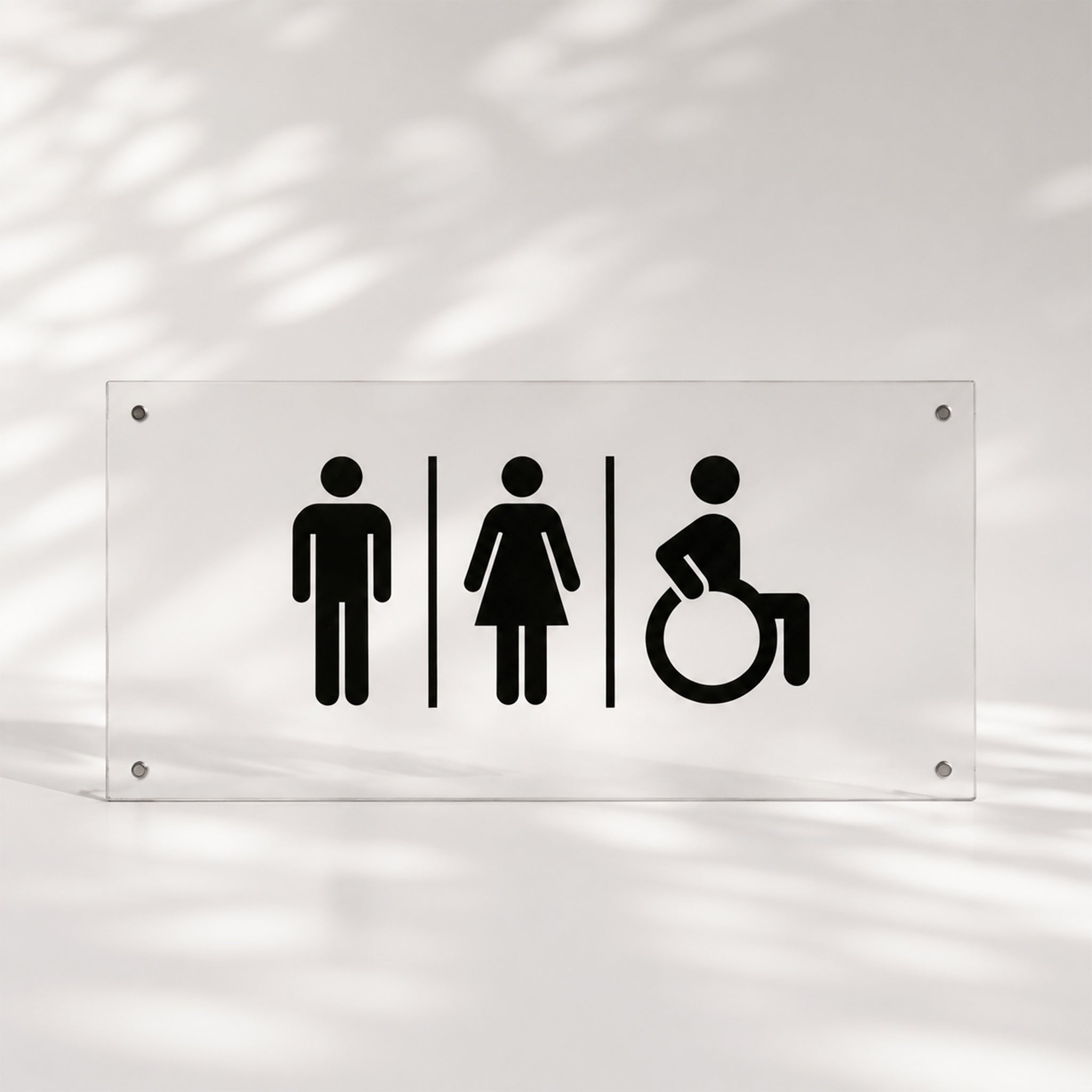 Acrylic All Gender Restroom Sign