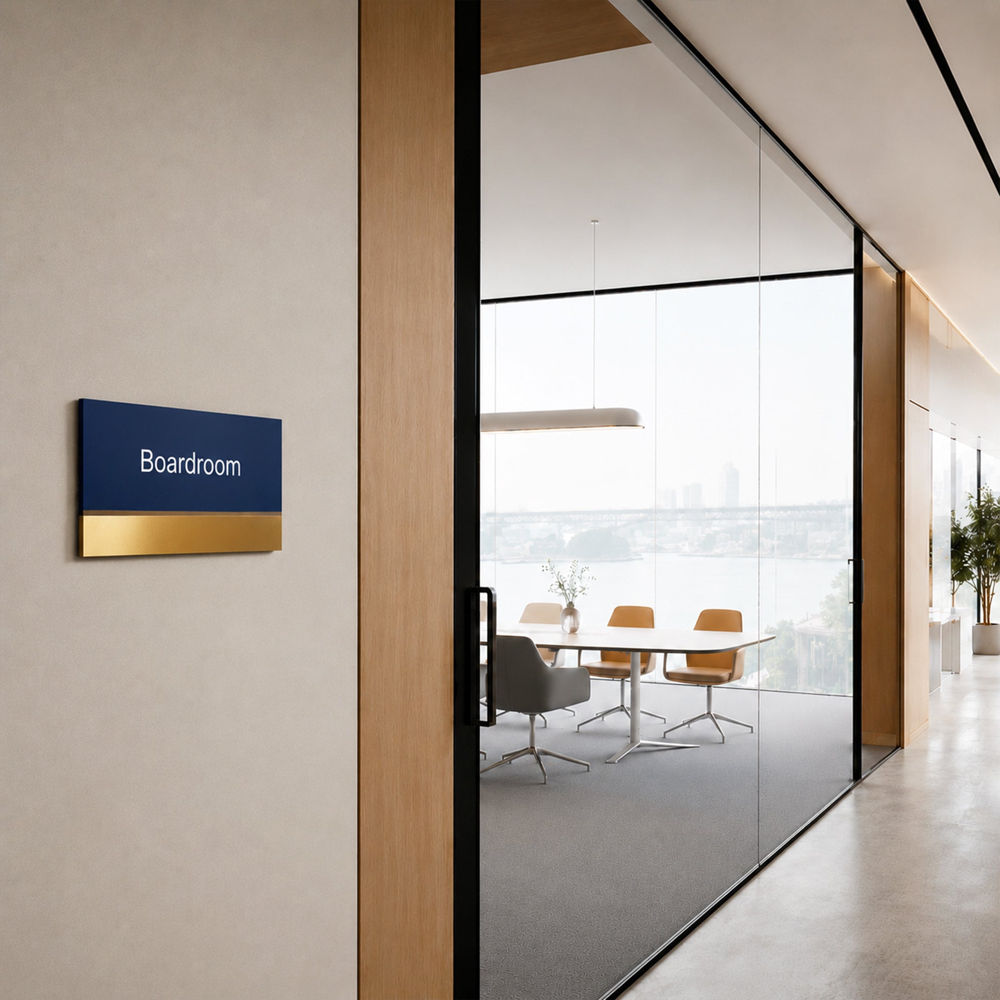 Metal Office Door Sign