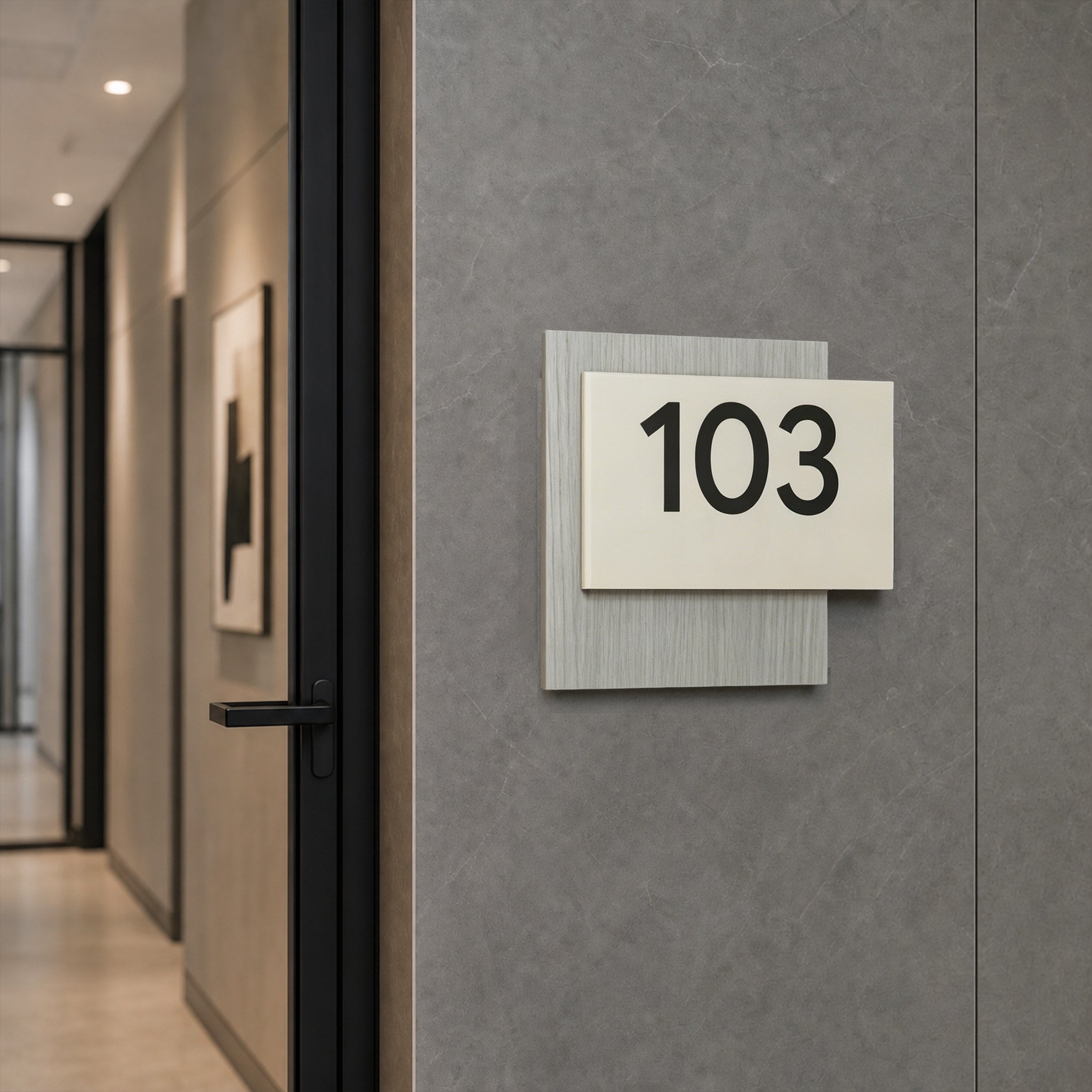 Acrylic Number Door Sign