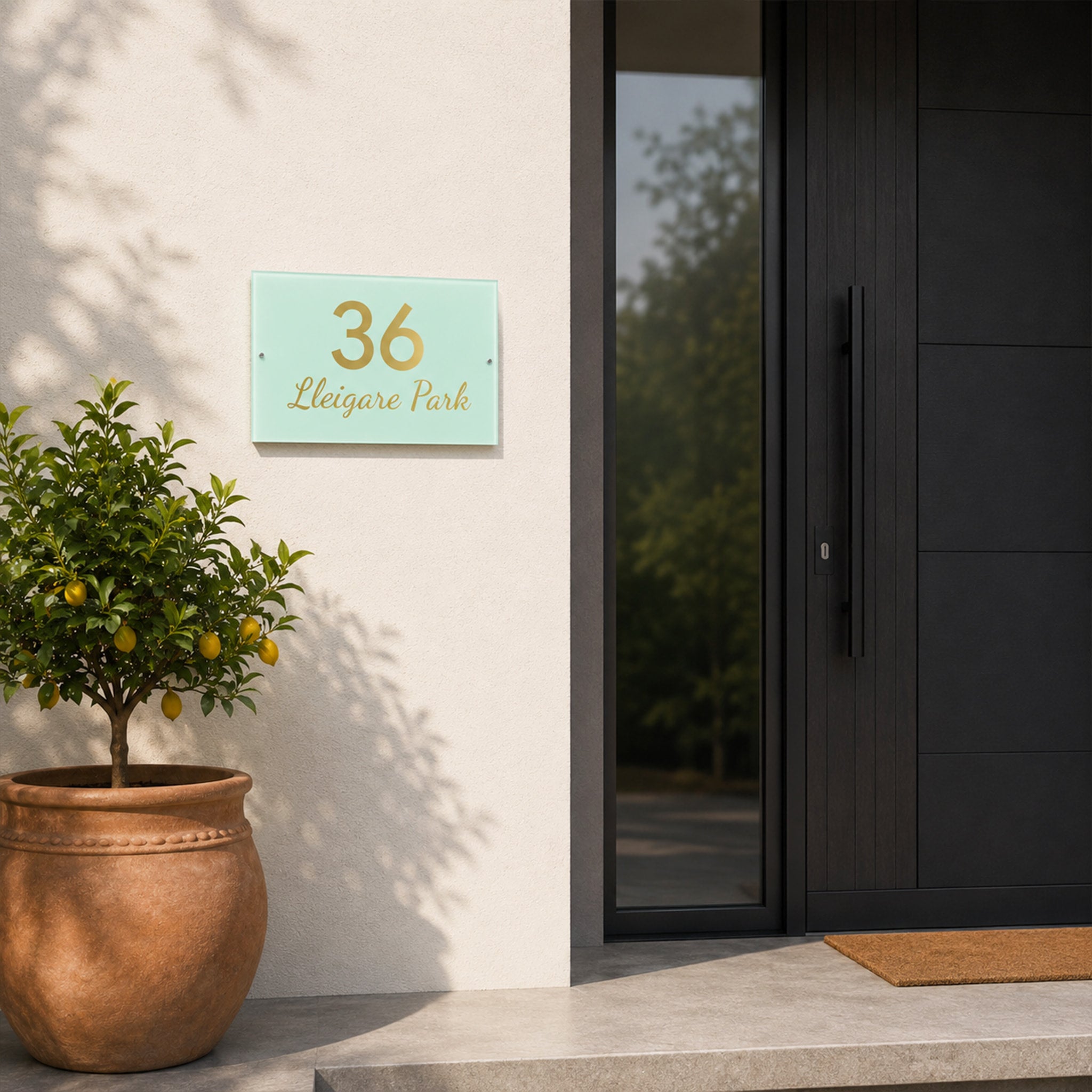 Acrylic House Address Number Sign