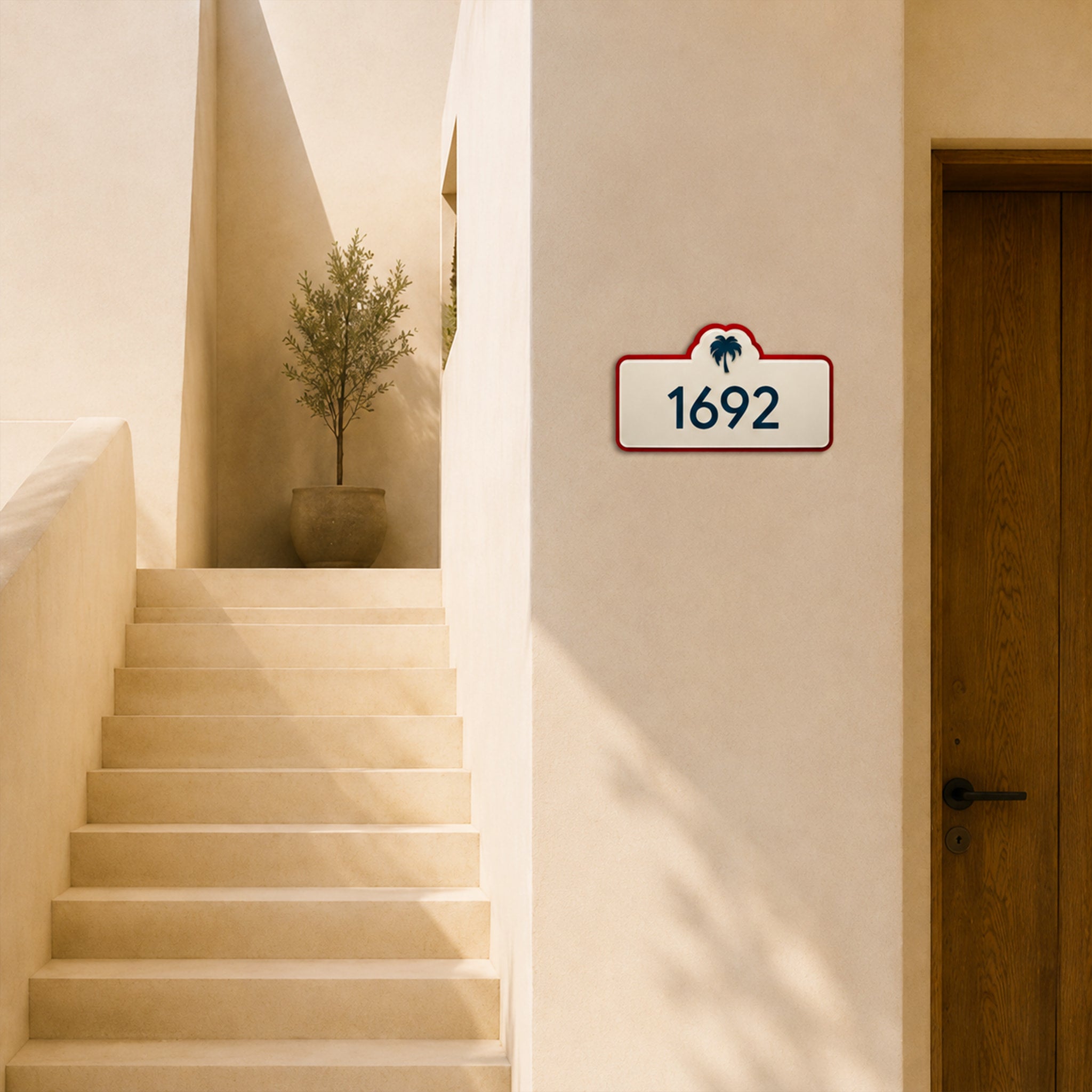 Double-layer Acrylic Braille House Numbers