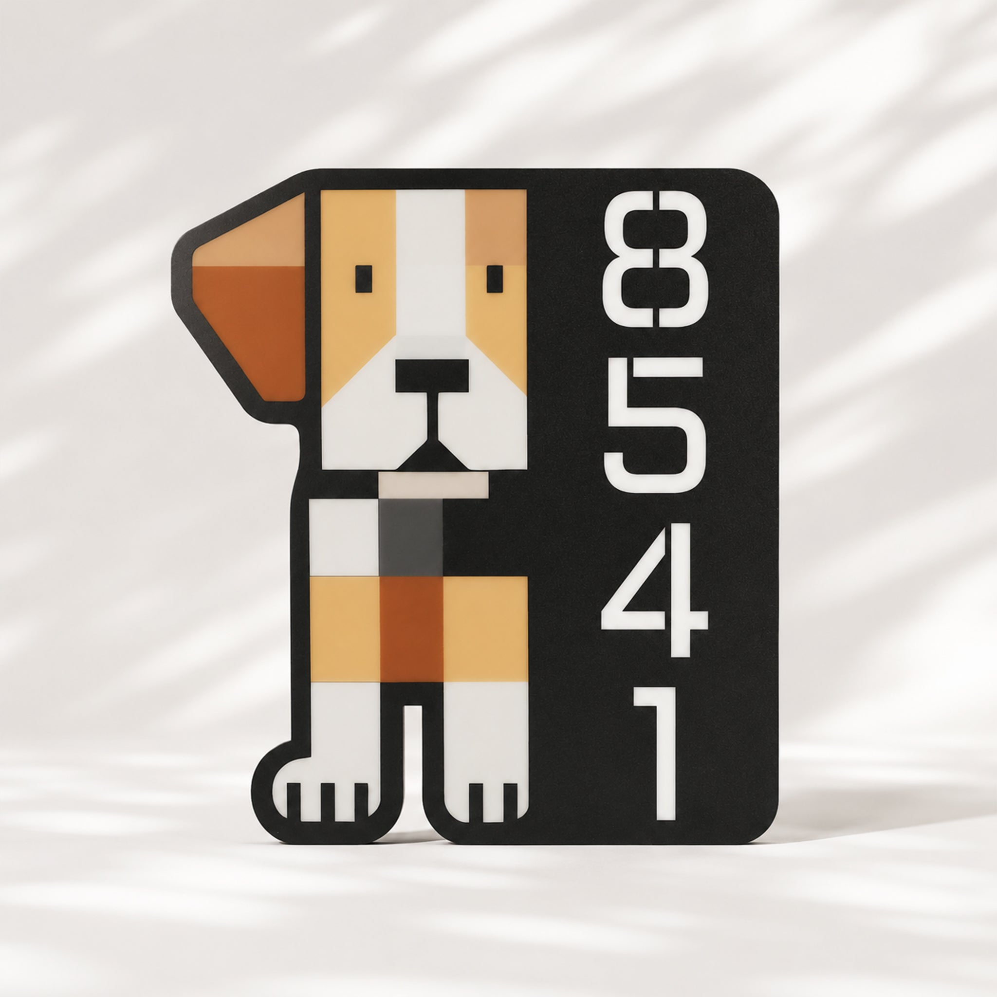 Dog House Number Plaque