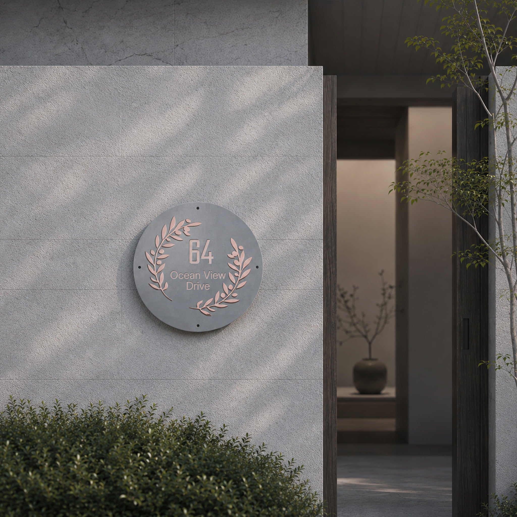 Acrylic Mirror House Number Sign