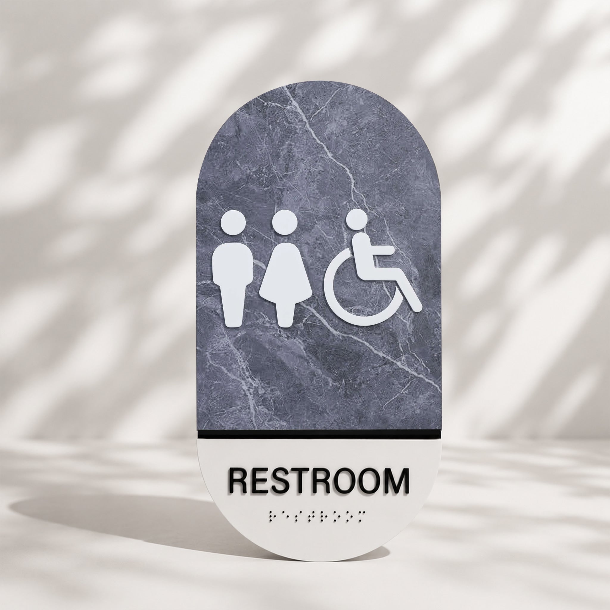 ADA Braille Restroom Sign