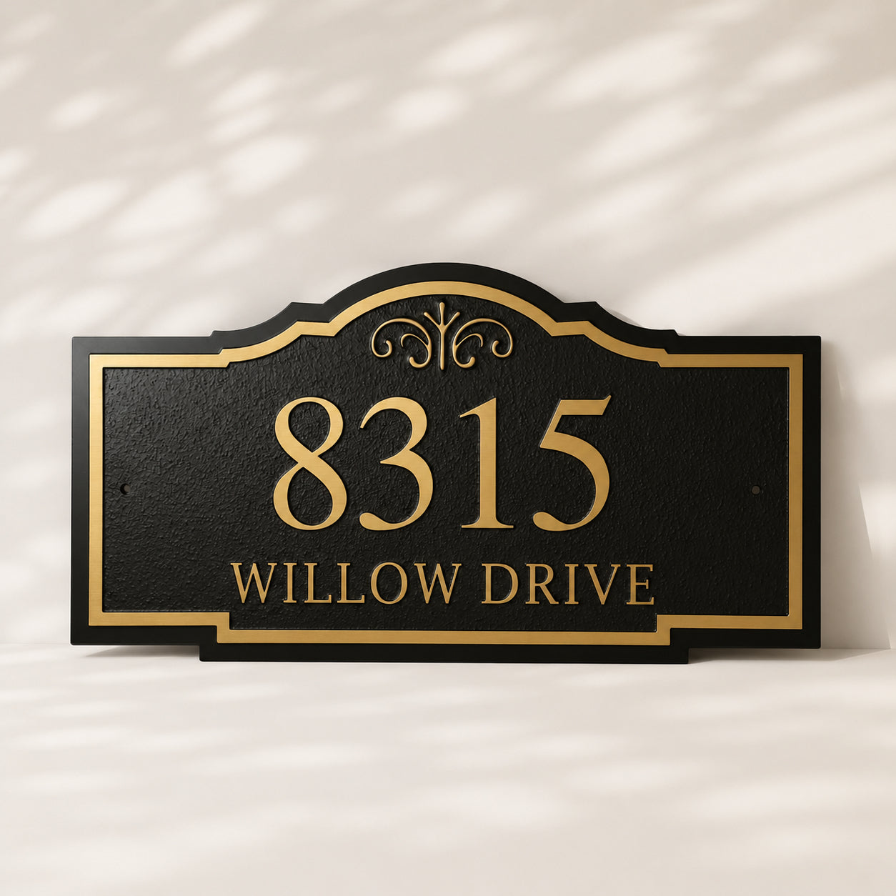 Metal Address Plaque