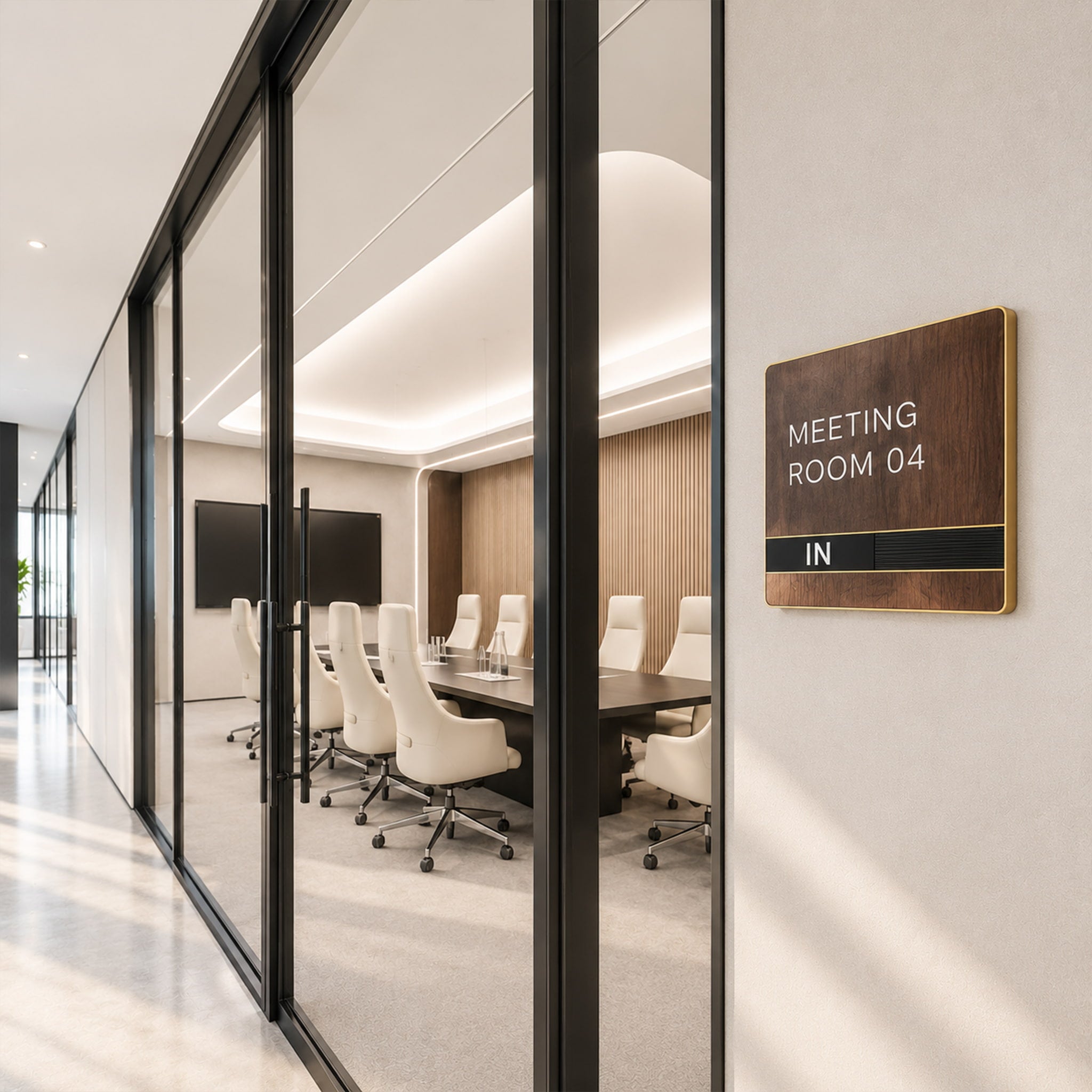 Wood Meeting/Conference Room Signs