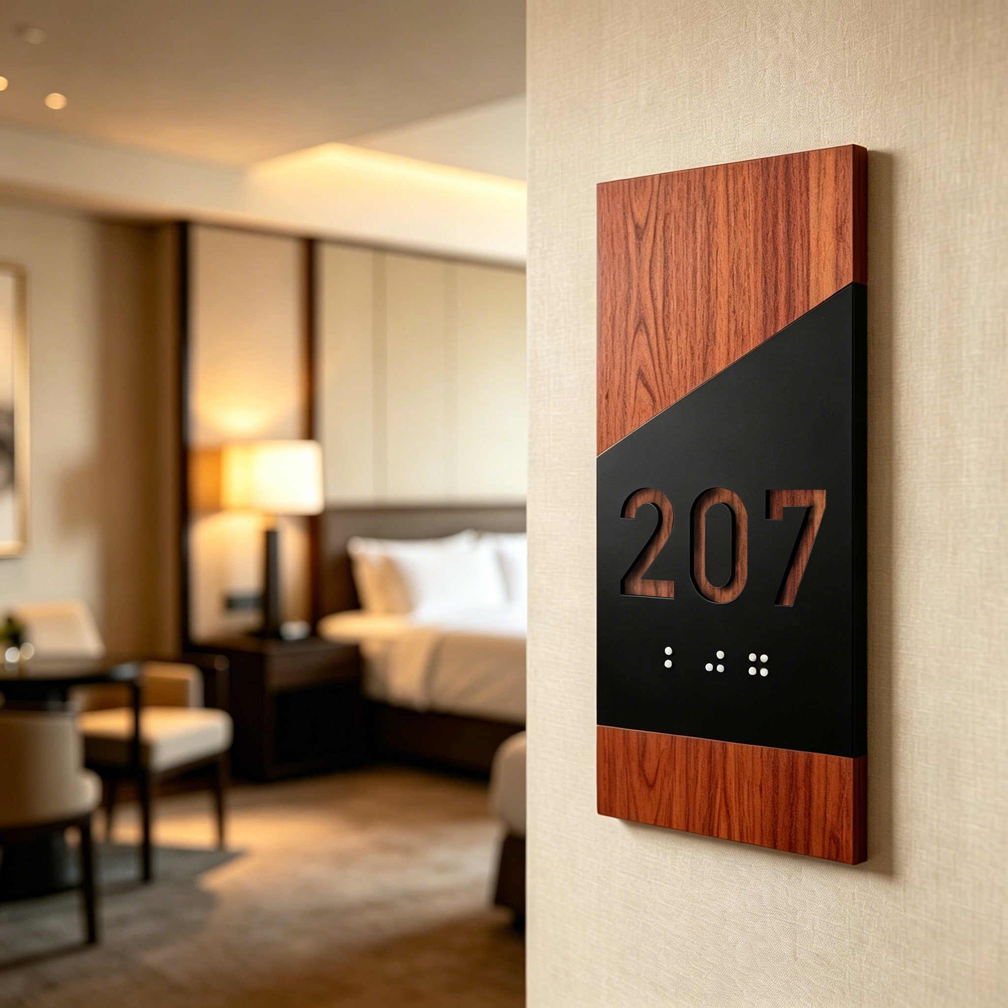 Apartment Door Number Sign