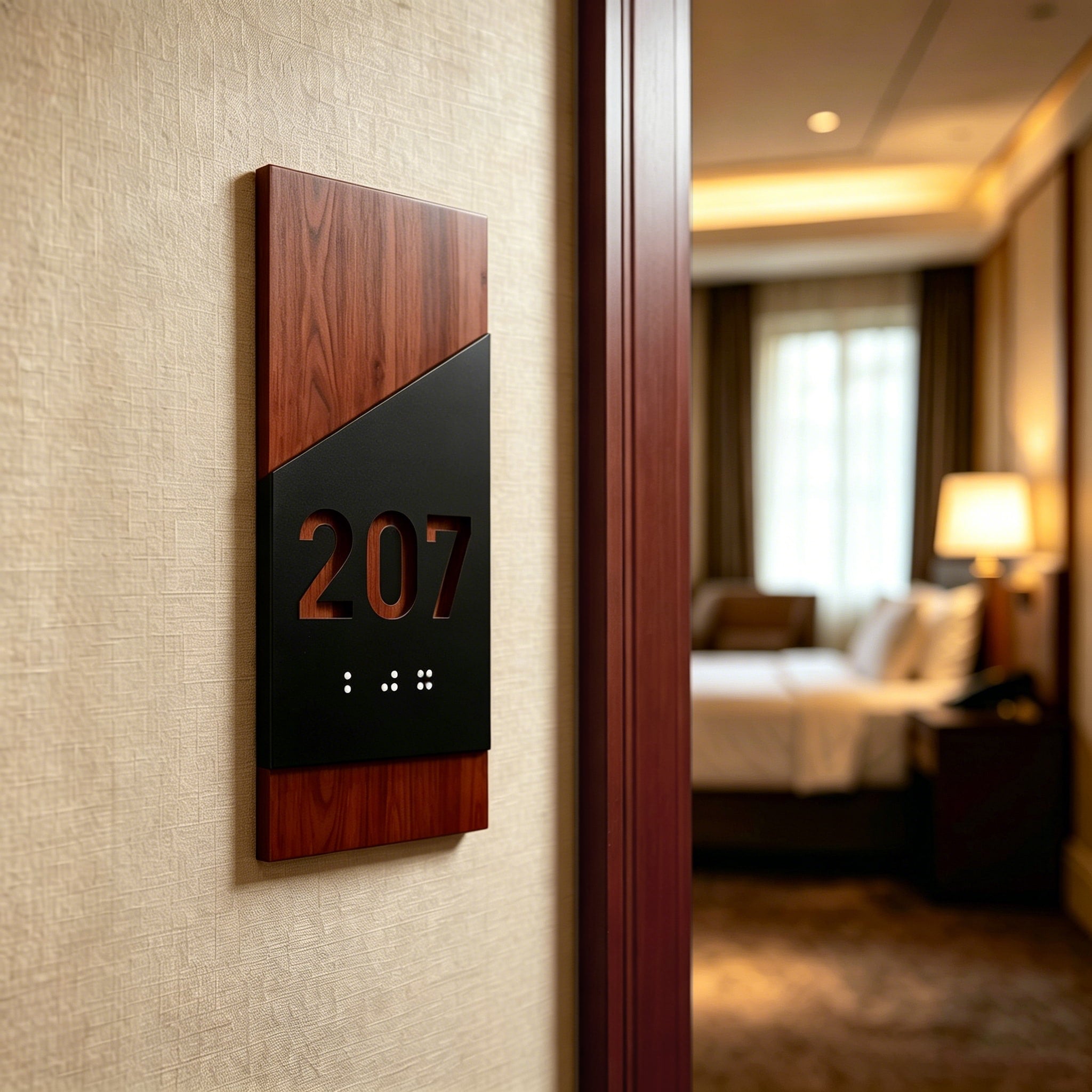 Apartment Door Number Sign