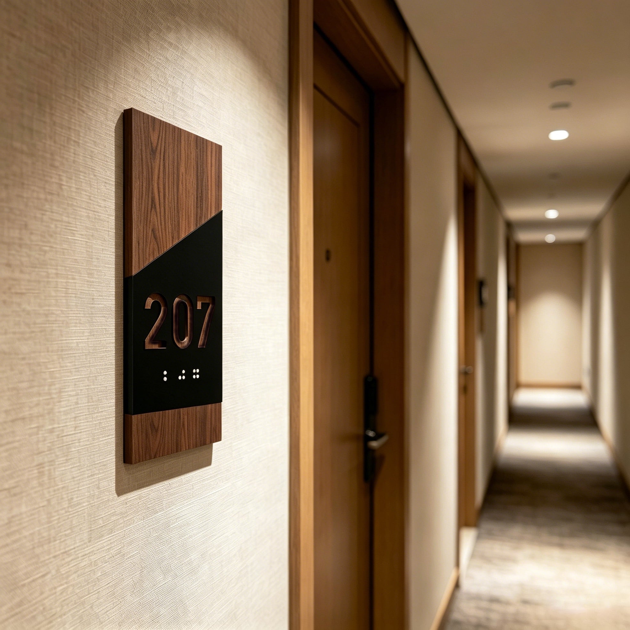 Apartment Door Number Sign