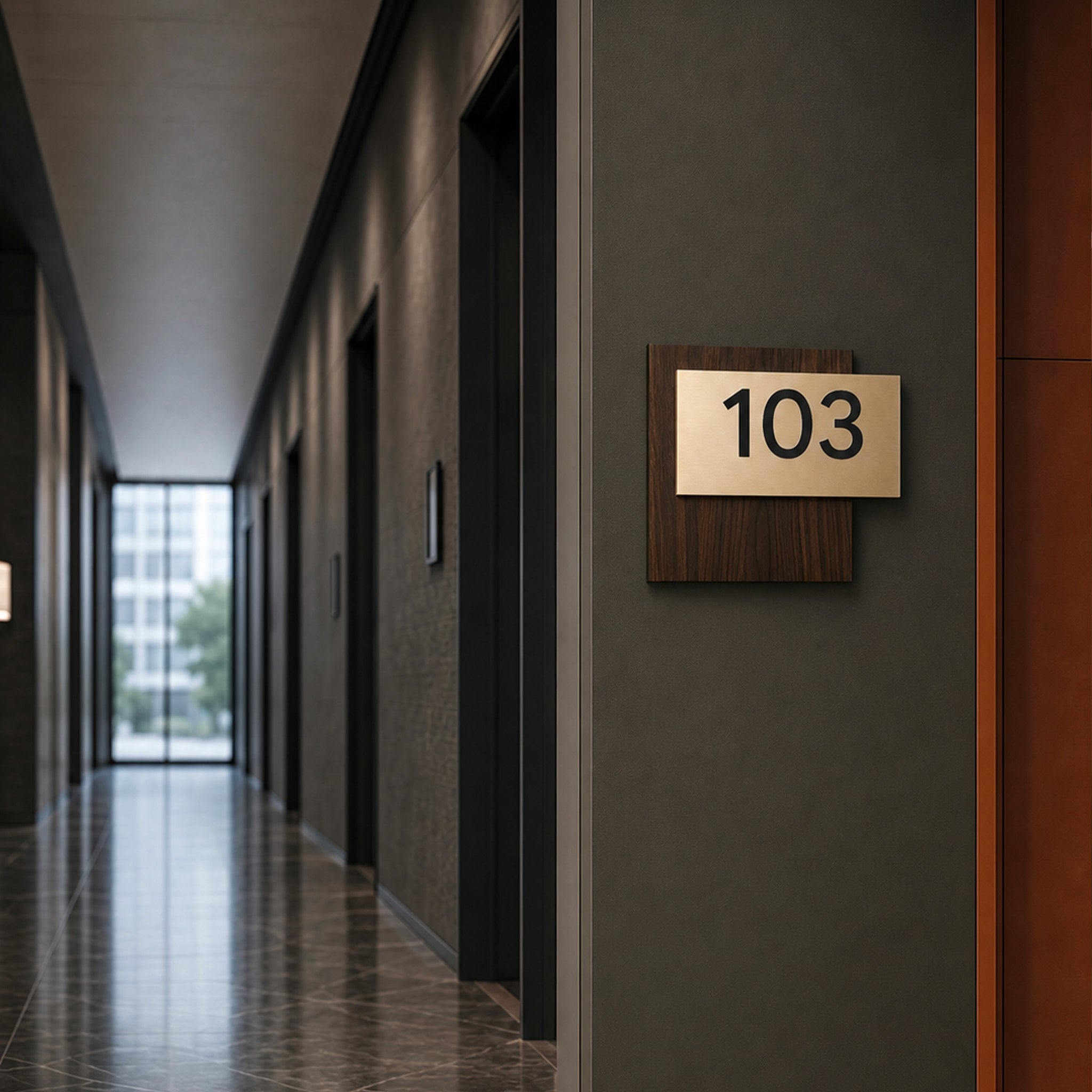 Acrylic Number Door Sign