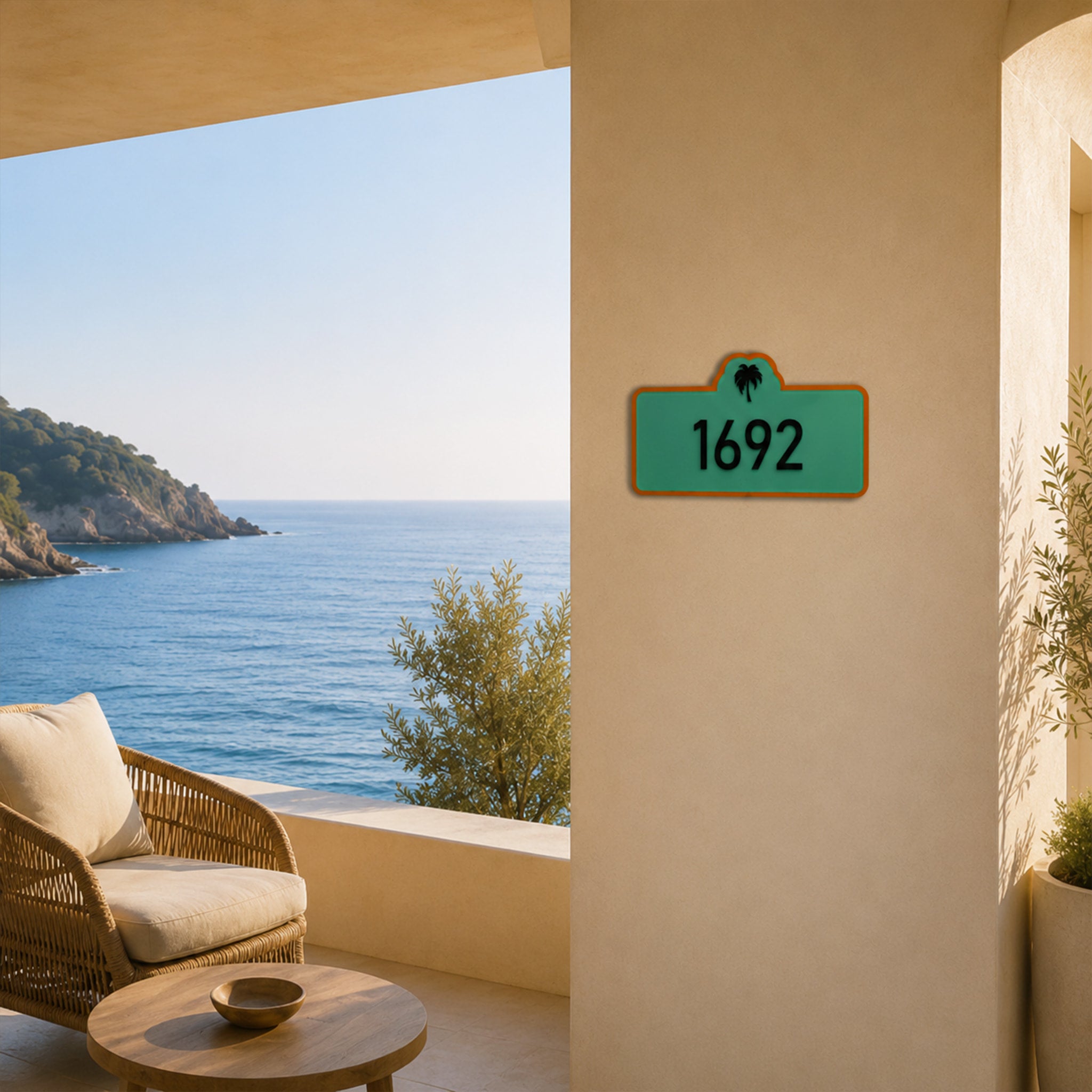 Double-layer Acrylic Braille House Numbers