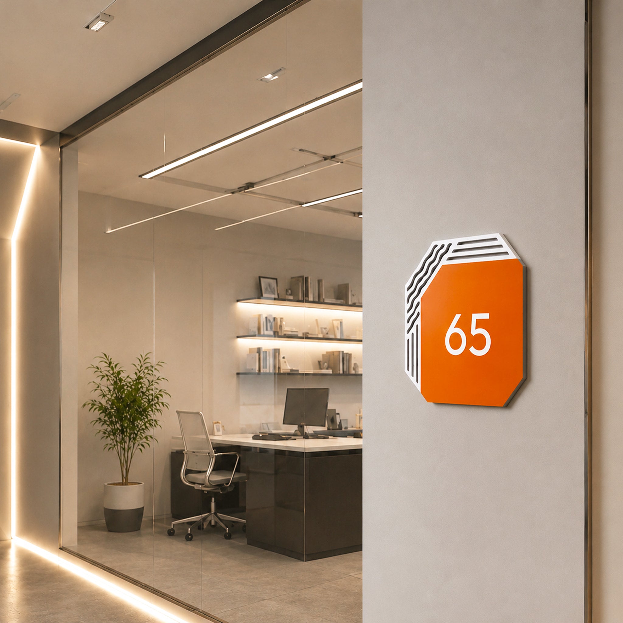 Door Number Sign