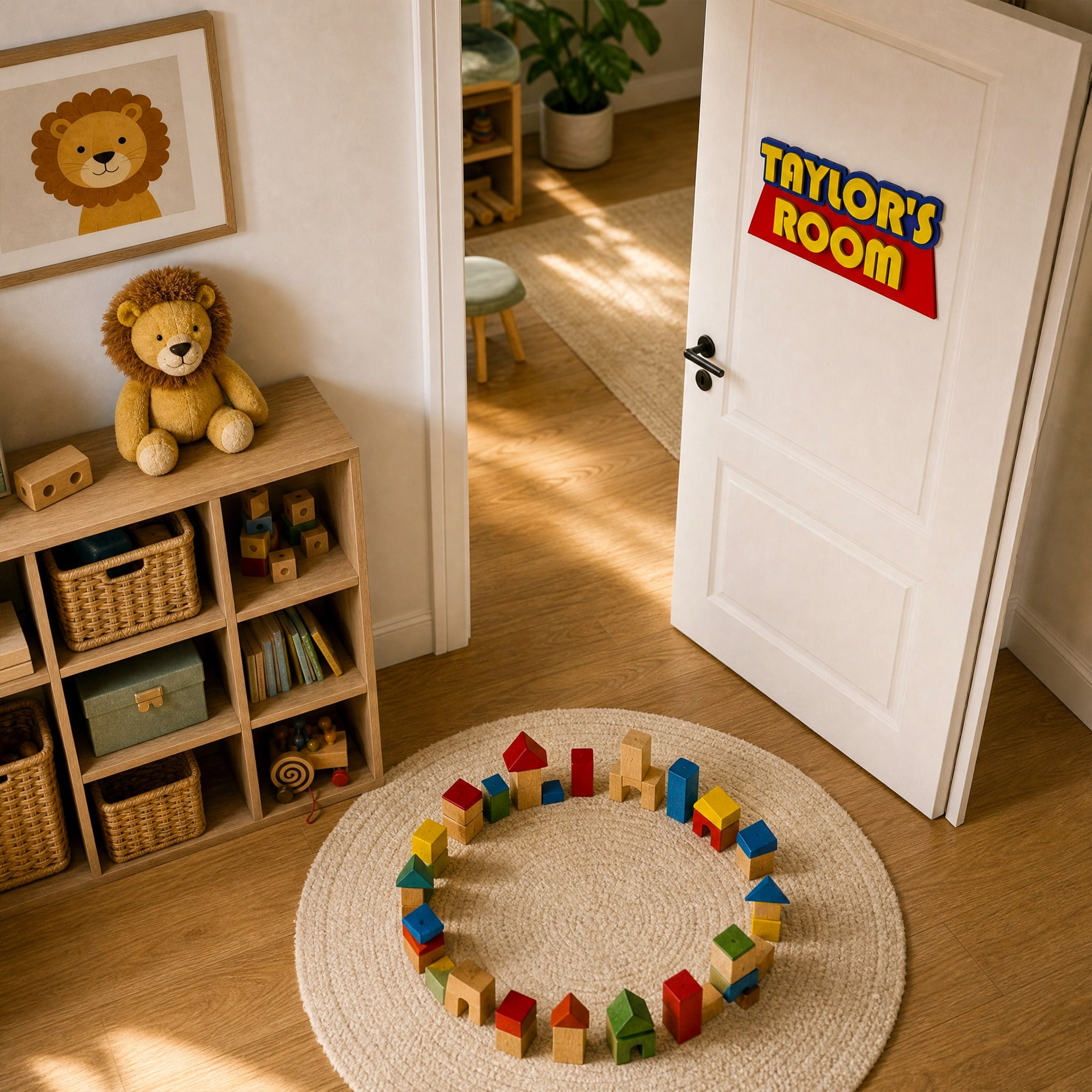 Kids Door Name Sign For Toy Room/Bedroom