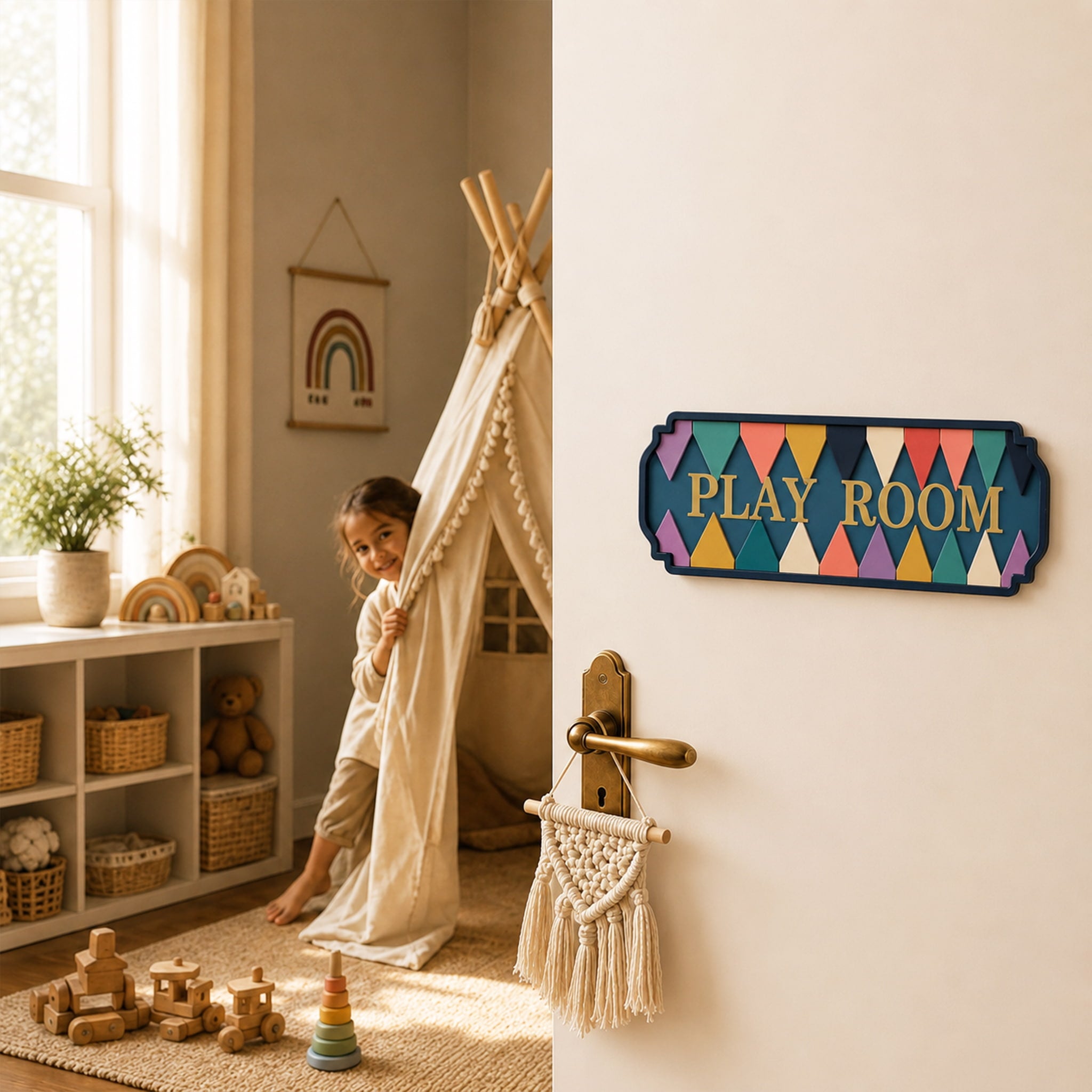 Colorful Acrylic Door Sign