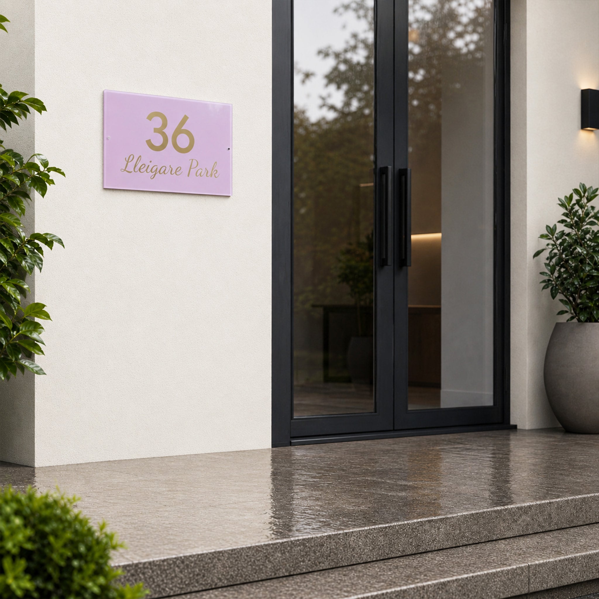 Acrylic House Address Number Sign