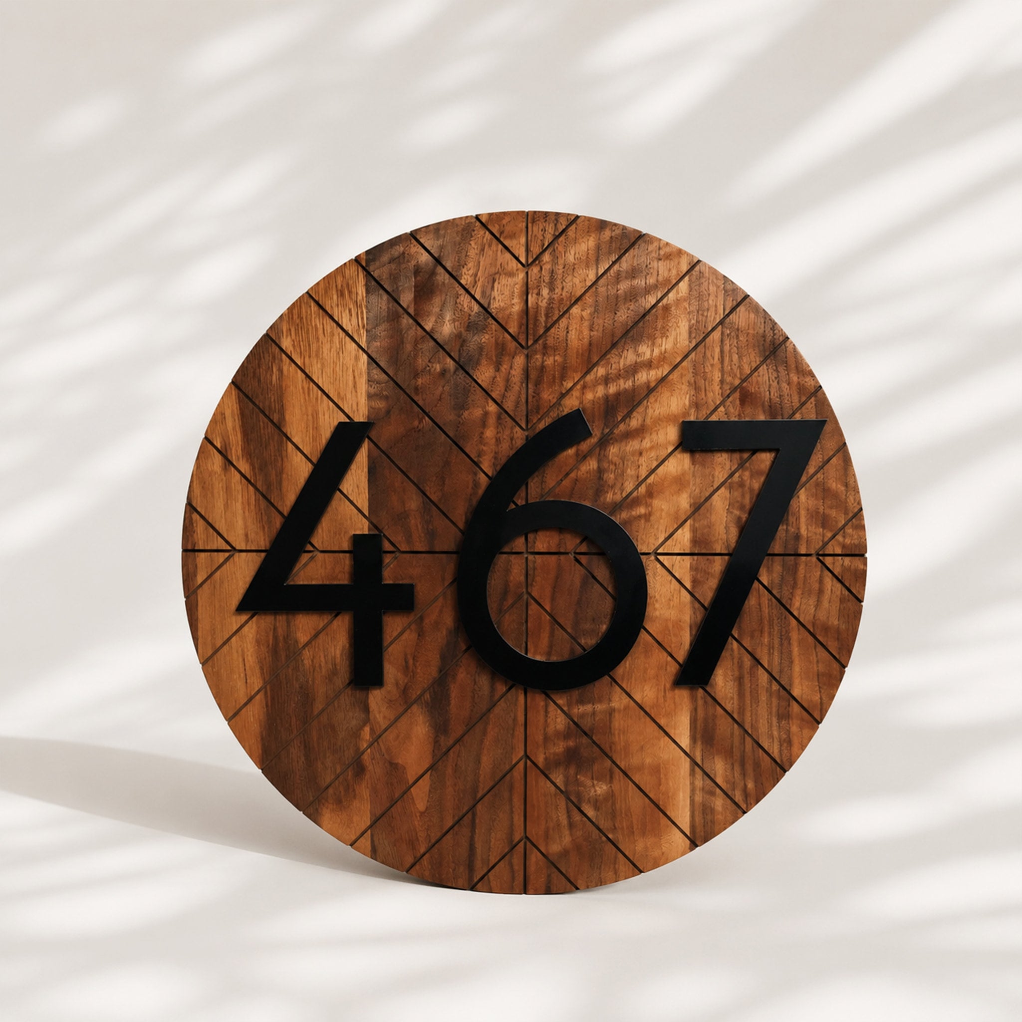 Wooden 3D House Number Signs