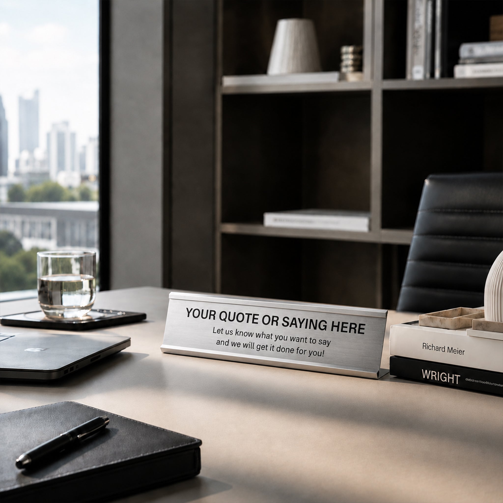 Custom Engraved Desk Funny Sign