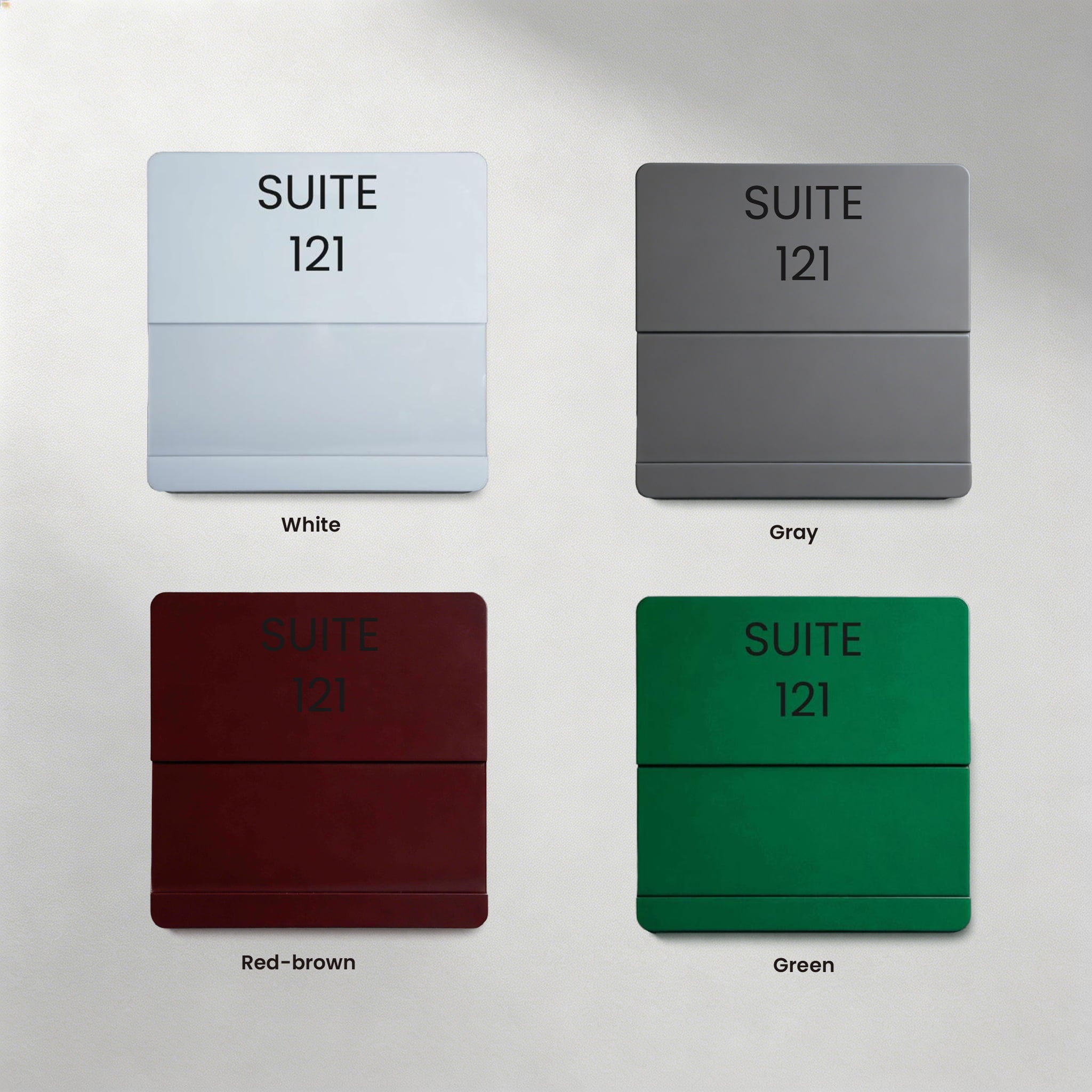 Braille Room Number Sign-With Insert Window