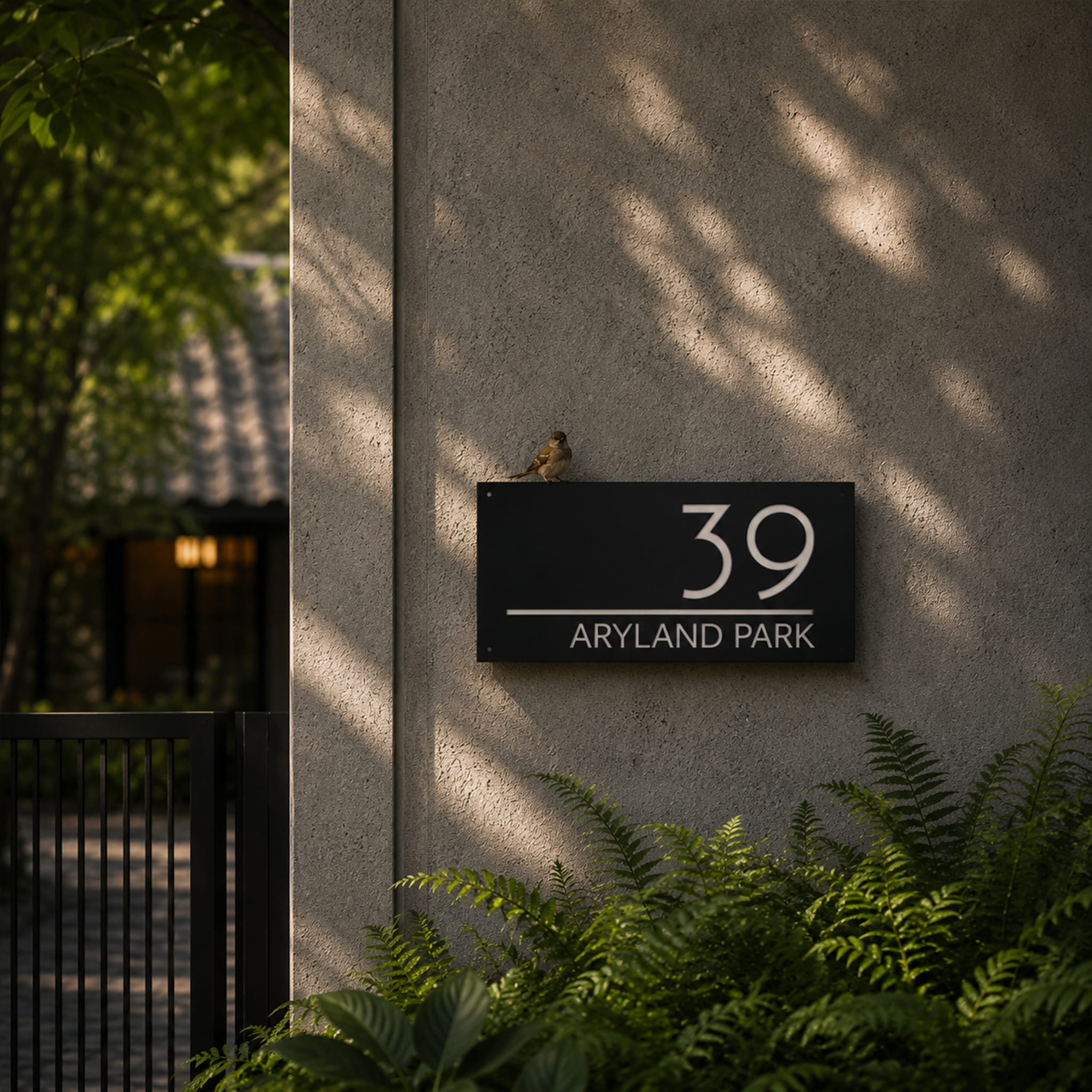 Acrylic Mirror House Number Sign