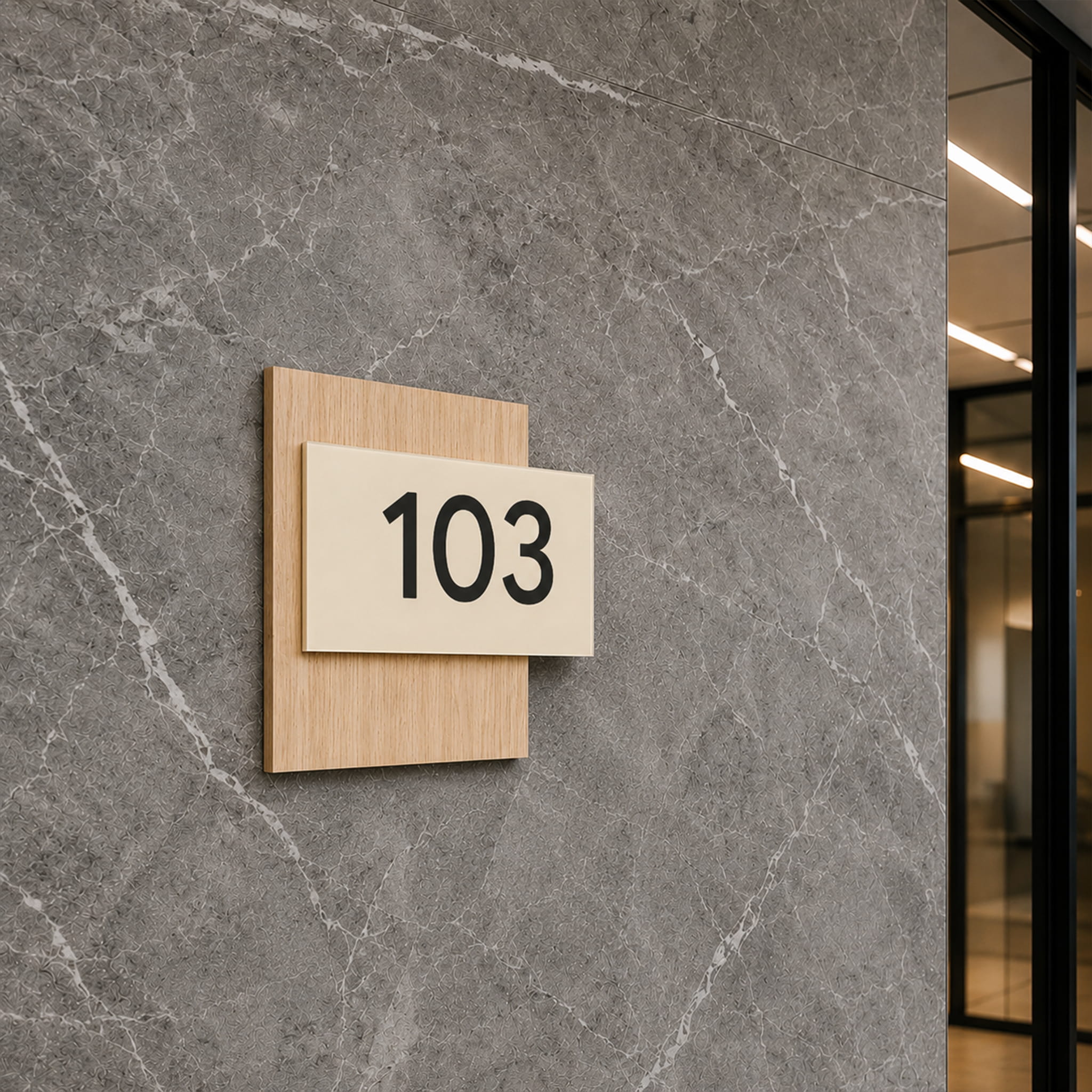 Acrylic Number Door Sign