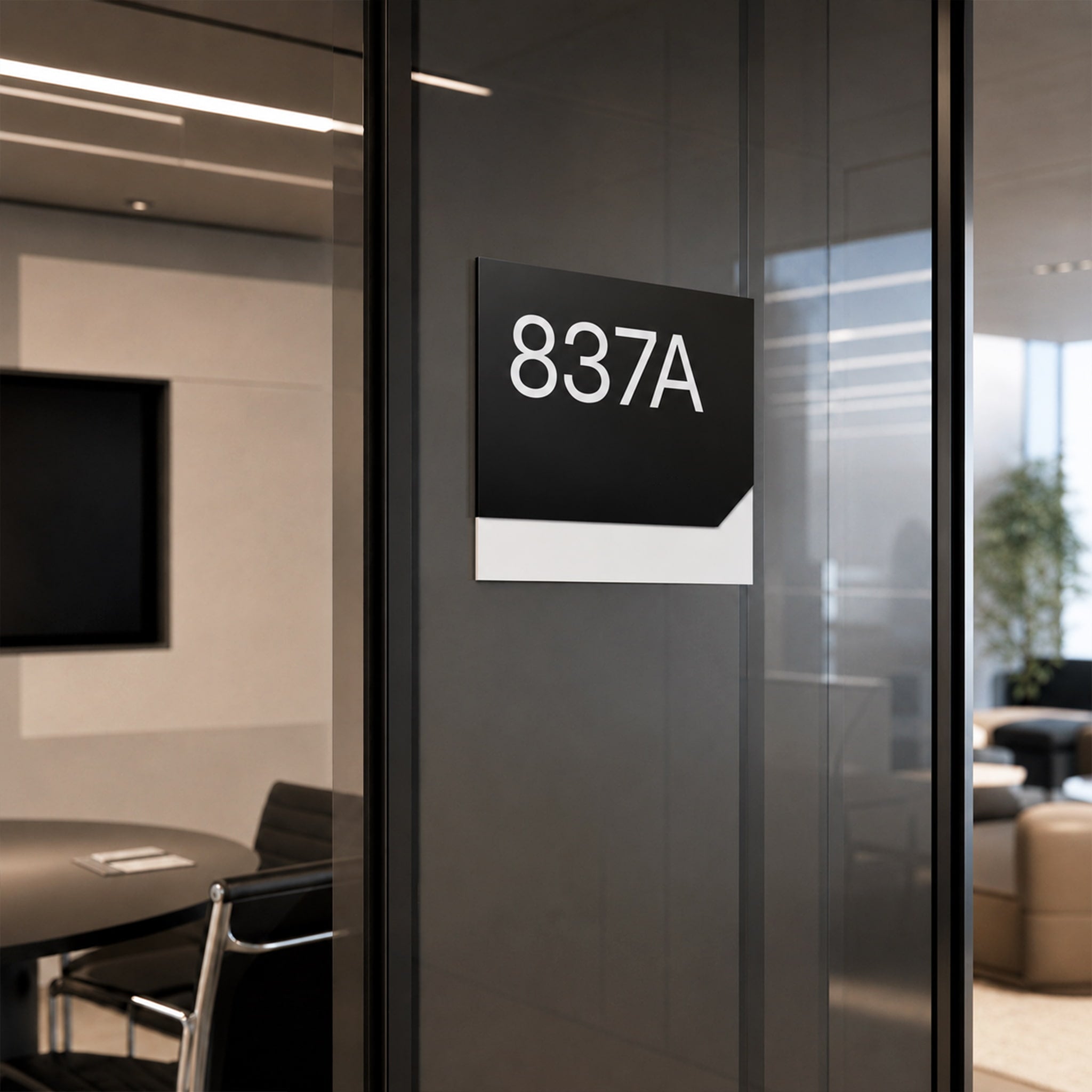 Acrylic Braille Door Sign