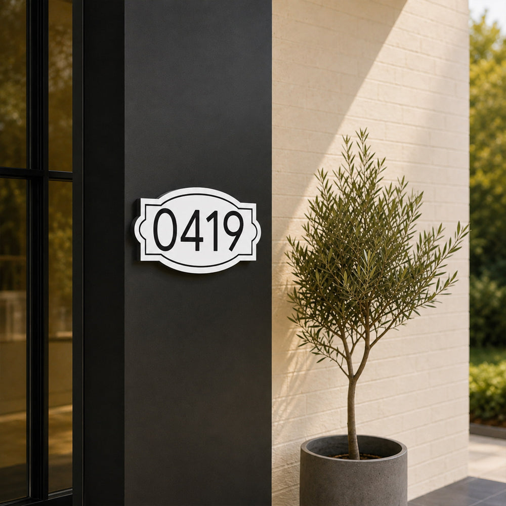 House Number Sign