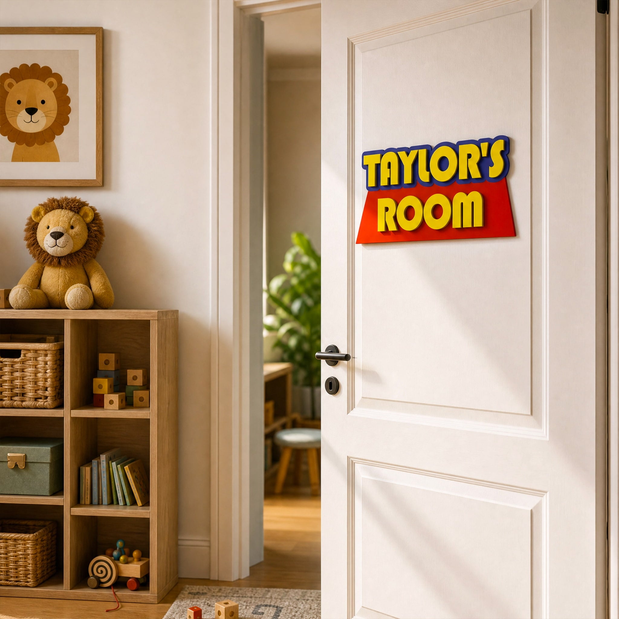 Kids Door Name Sign For Toy Room/Bedroom