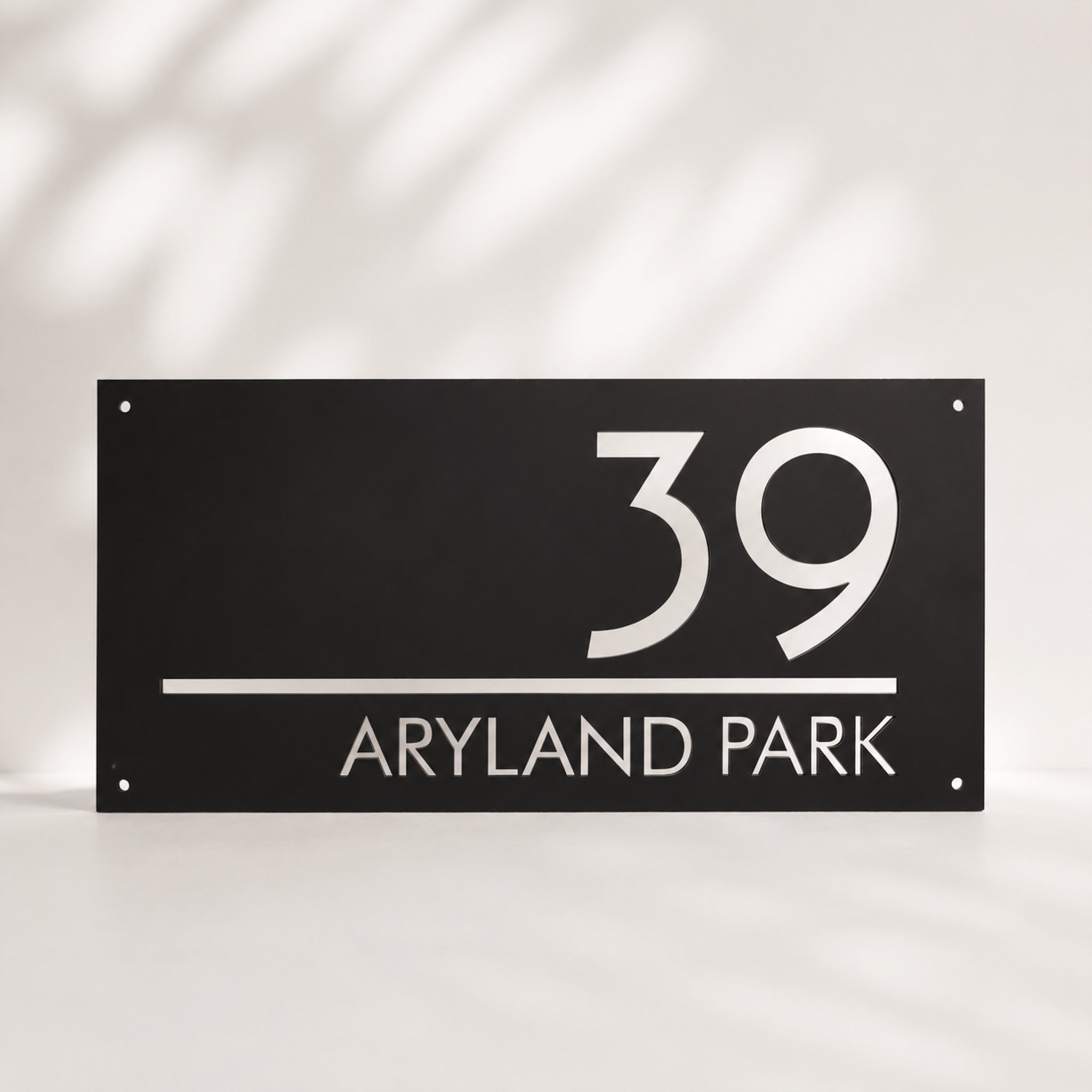 Acrylic Mirror House Number Sign